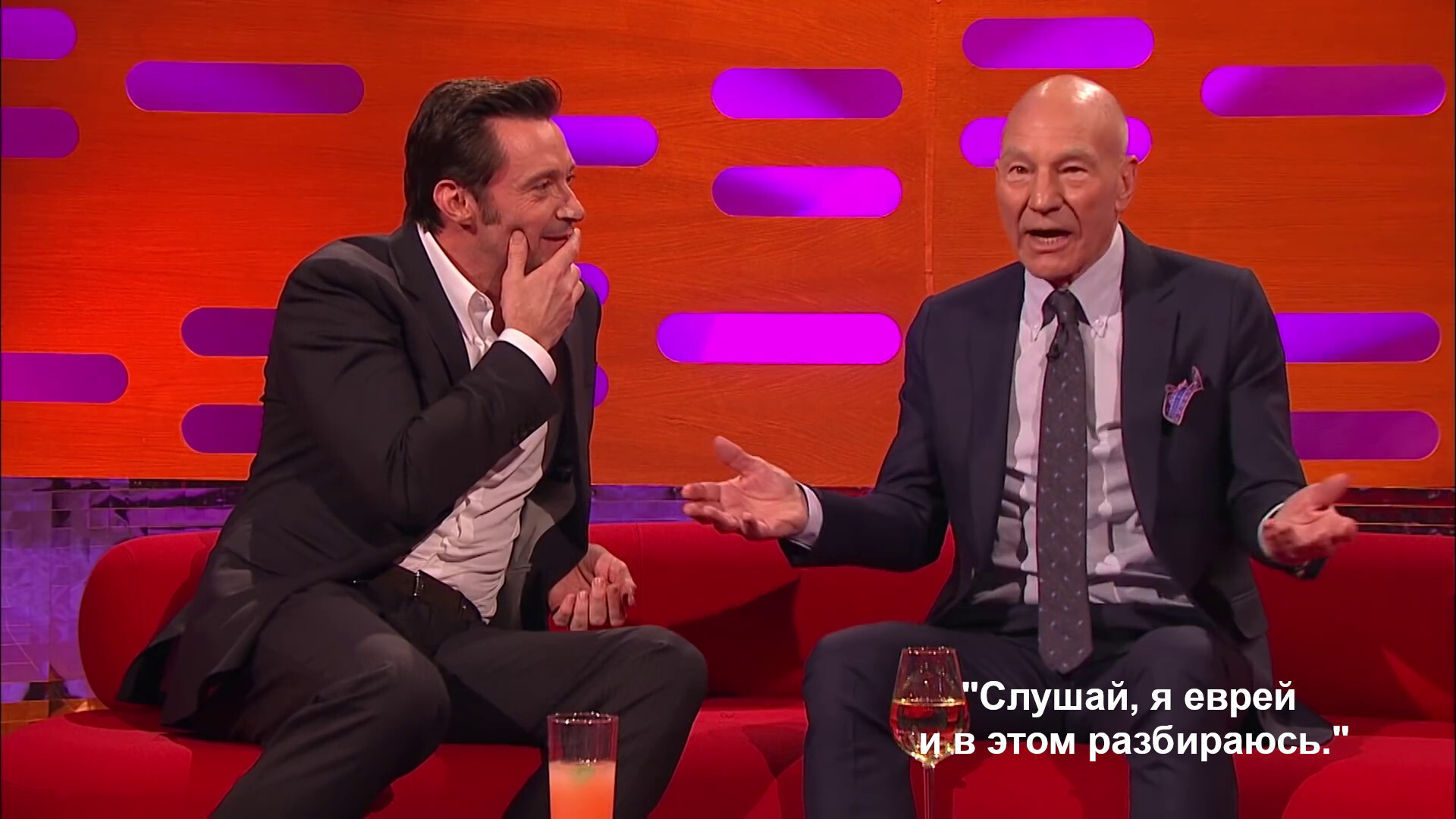 Sir Patrick Stewart and his epiphany about himself - Patrick Stewart, The Graham Norton Show, Actors and actresses, Celebrities, Storyboard, Longpost, Hugh Jackman