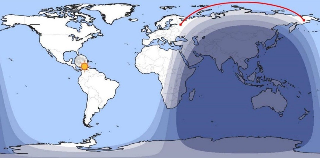 The sun never sets over Russia in summer - My, Interesting, Cards, Informative, Facts, Russia