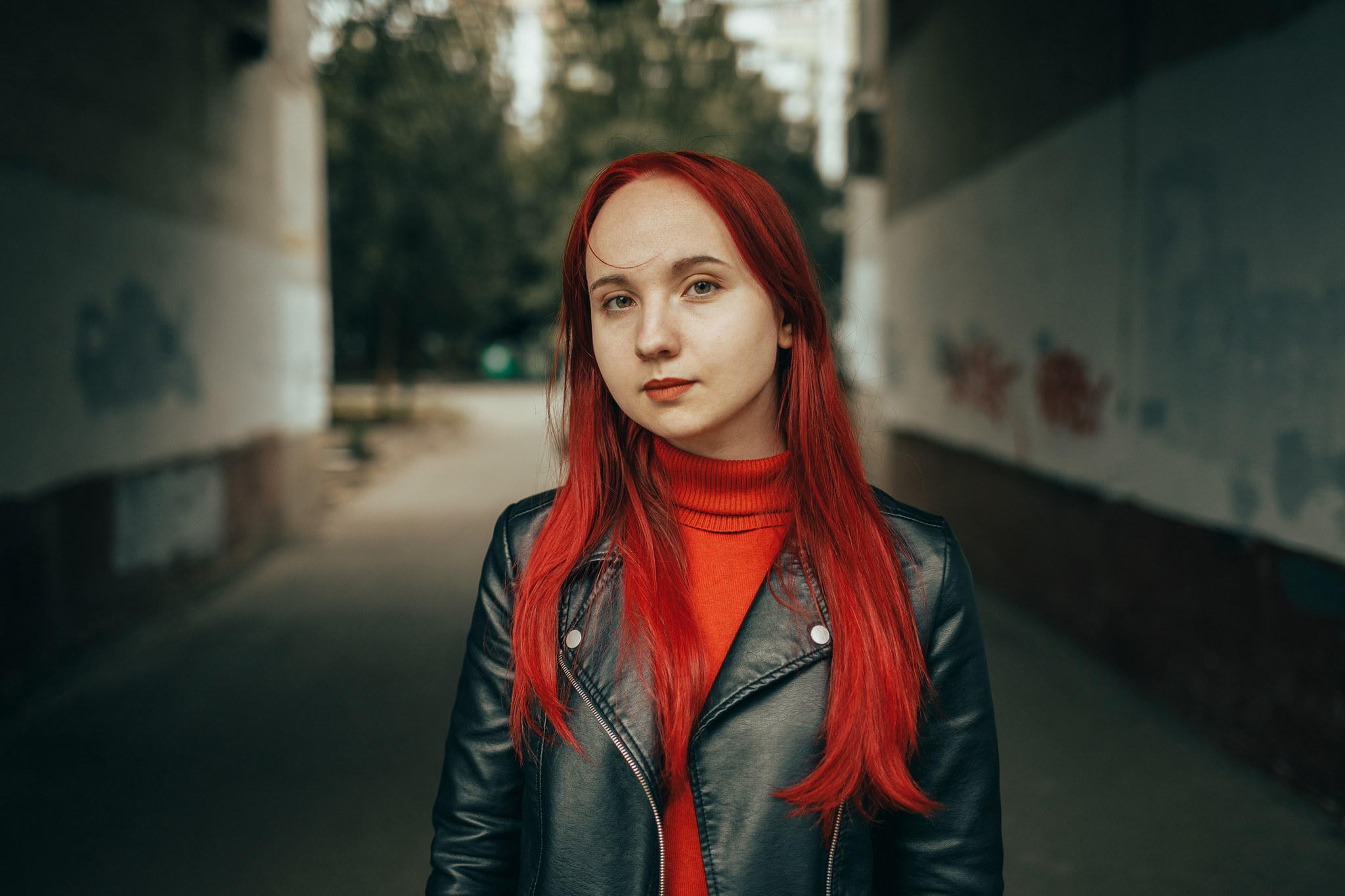 Red Girl - My, Portrait, I want criticism, Girls, Beginning photographer, The photo, Redheads, PHOTOSESSION, Photographer, Canon, Professional shooting, Street photography