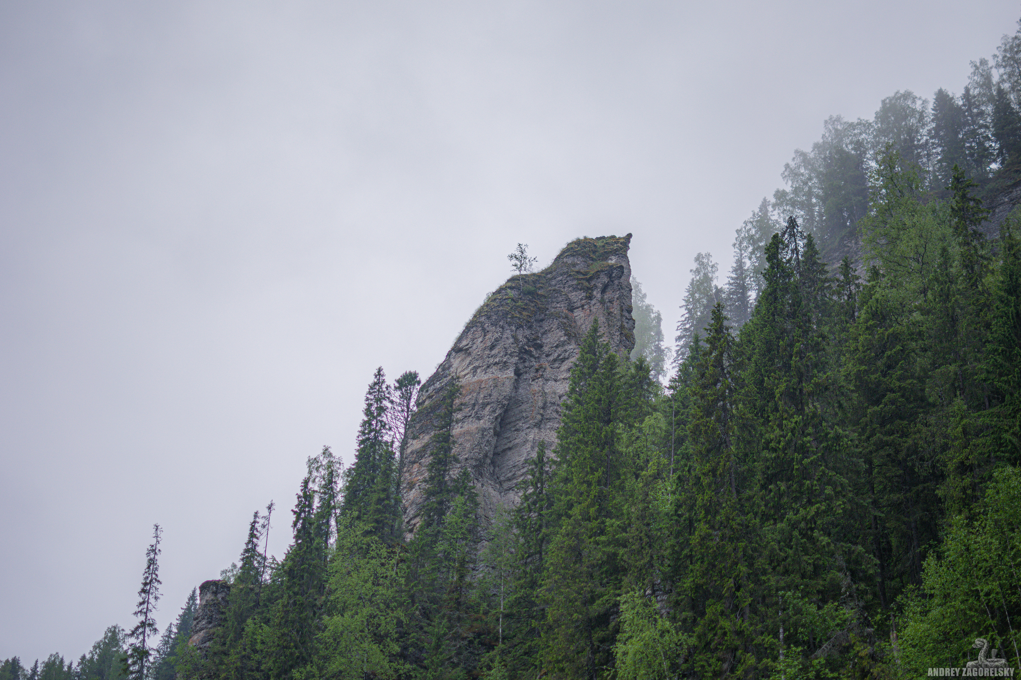 Usva pillars - My, The photo, Ural, Usva, Usva pillars, Fog, Perm Territory, Devil's finger, Longpost