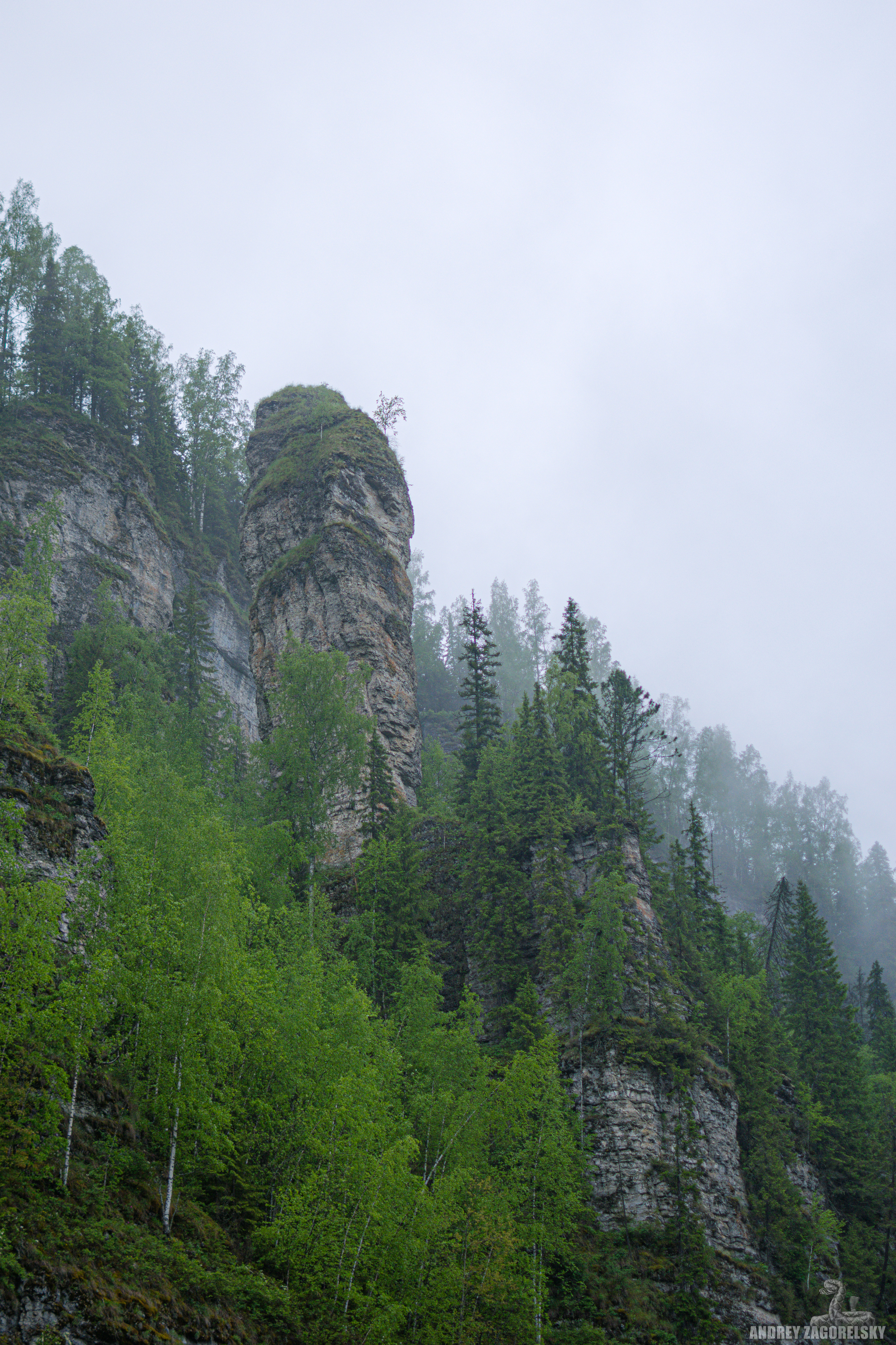 Usva pillars - My, The photo, Ural, Usva, Usva pillars, Fog, Perm Territory, Devil's finger, Longpost