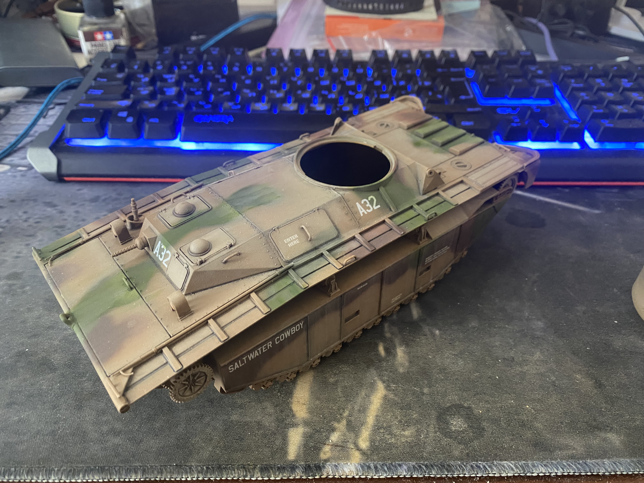 LVT-(a)4 1:35 scale - part 1 - My, Modeling, Scale model, Stand modeling, USA, 1:35, The Second World War, Longpost