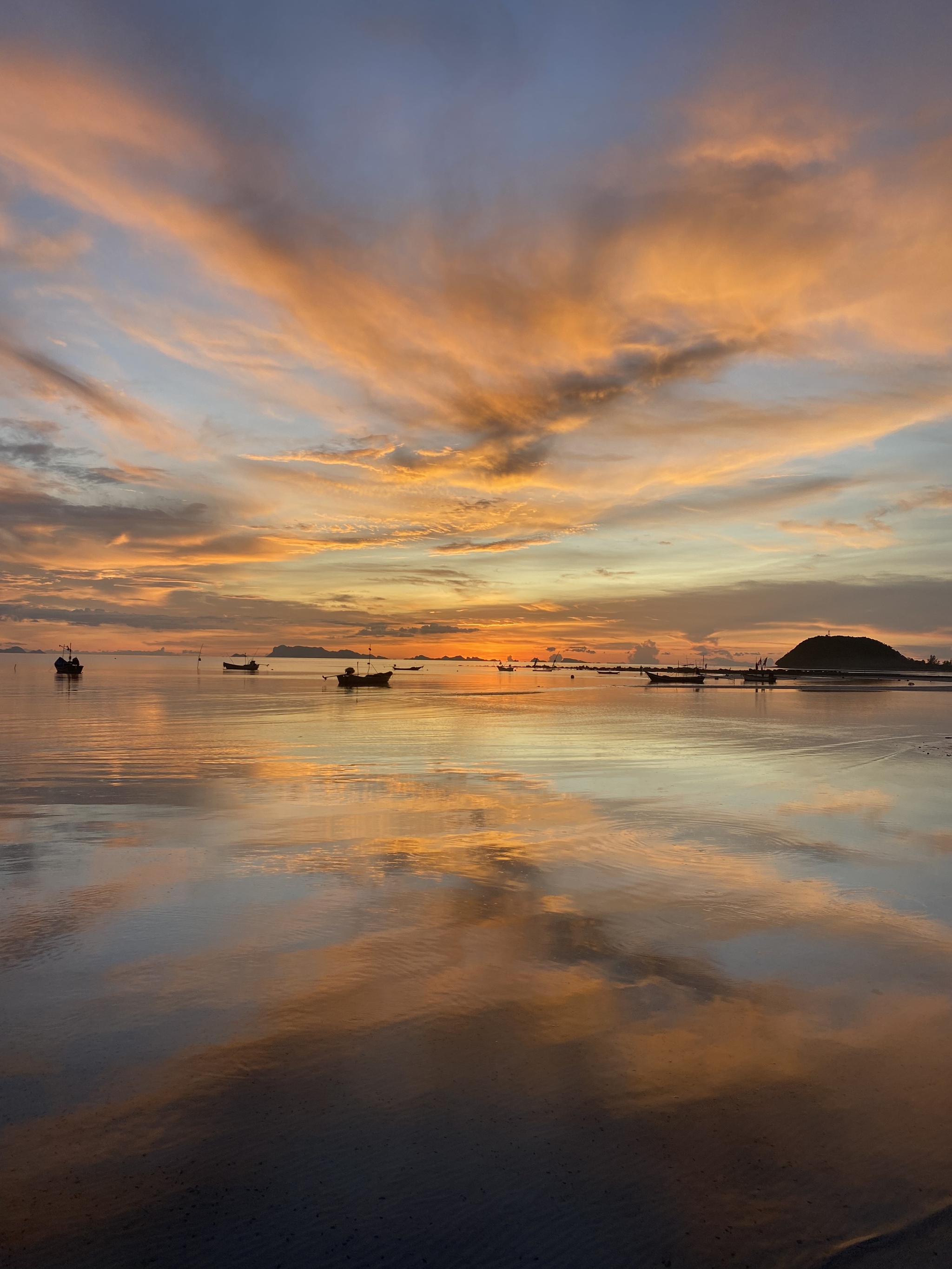 Sunset on Koh Samui - My, Mobile photography, Sunset, Nature, The photo, Photo on sneaker, Thailand, Koh Samui