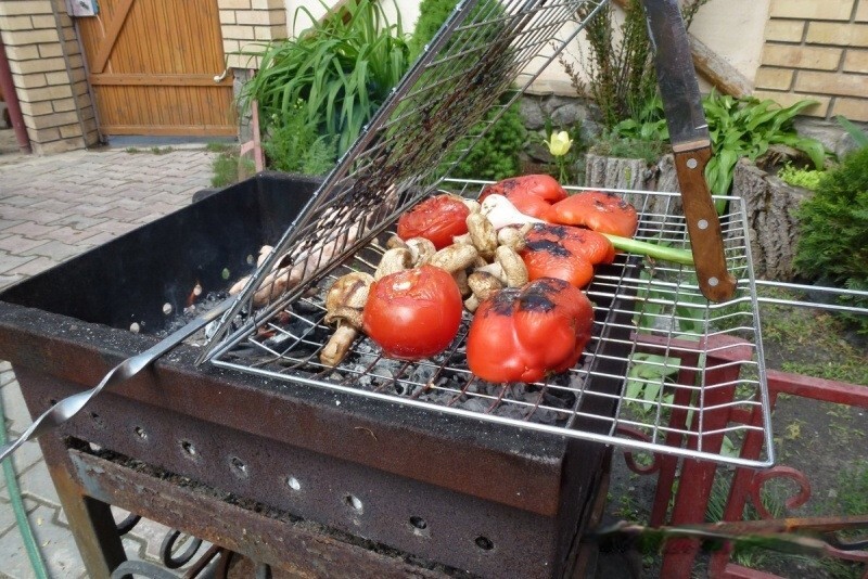 Bull eggs on the anti-brazier - My, bull eggs, Preparation, Recipe, Shashlik, Meat, Dinner, Summer, Dacha, Longpost