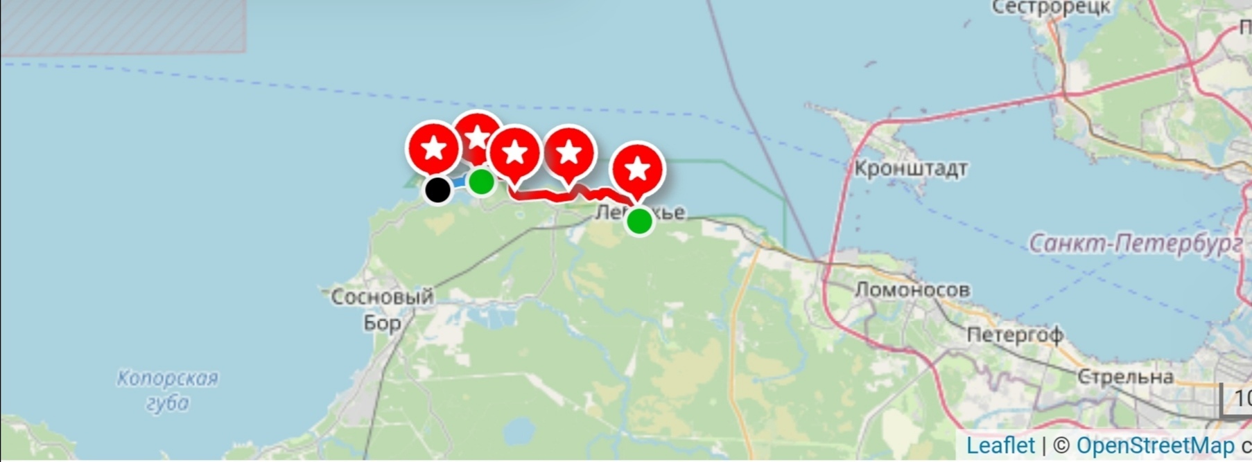 Leningrad region, Trail of the South Coast with an overnight stay - My, Leningrad region, PVD, Route, Fort, Longpost, The photo