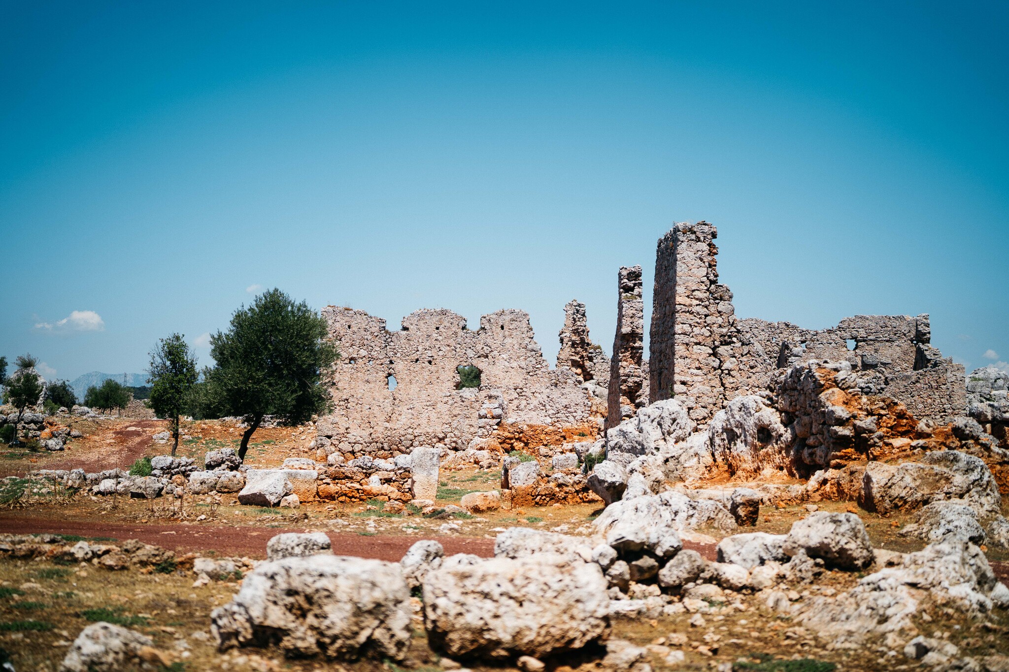 Ruins of the ancient settlement Lirboton Kome - My, Turkey, Abandoned, Travels, Ruin, Ancient world, Olive oil, Olive tree, Antalya, Longpost