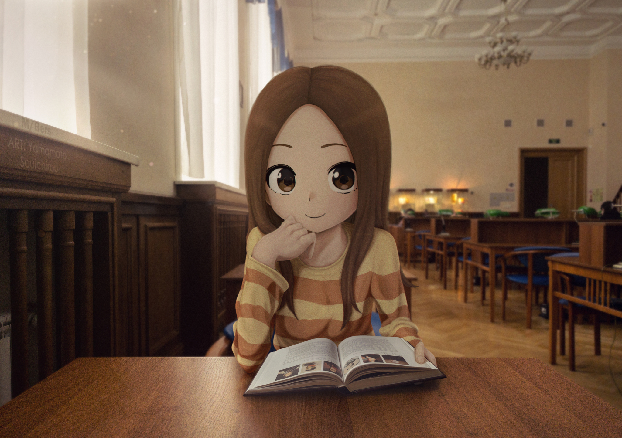 Takagi_MS - My, Anime art, Anime, Anime madskillz, 2D Among Us, Karakai jouzu no takagi-san, Takagi-San