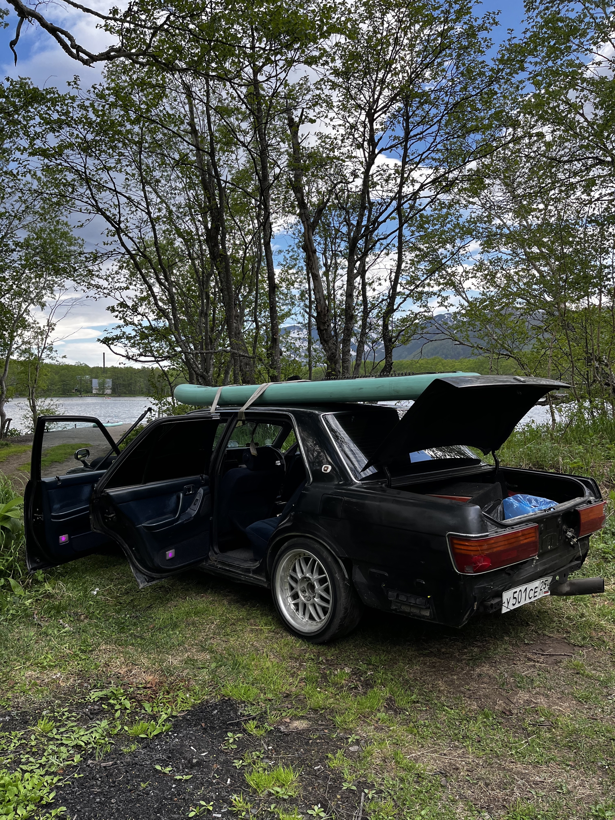 Weekend life-giving, their mother's thigh) - My, Relaxation, Weekend, Drive, Nature, SUPsurfing, Kamchatka, Auto, Jdm, Toyota, Toyota crown, Old school, Longpost