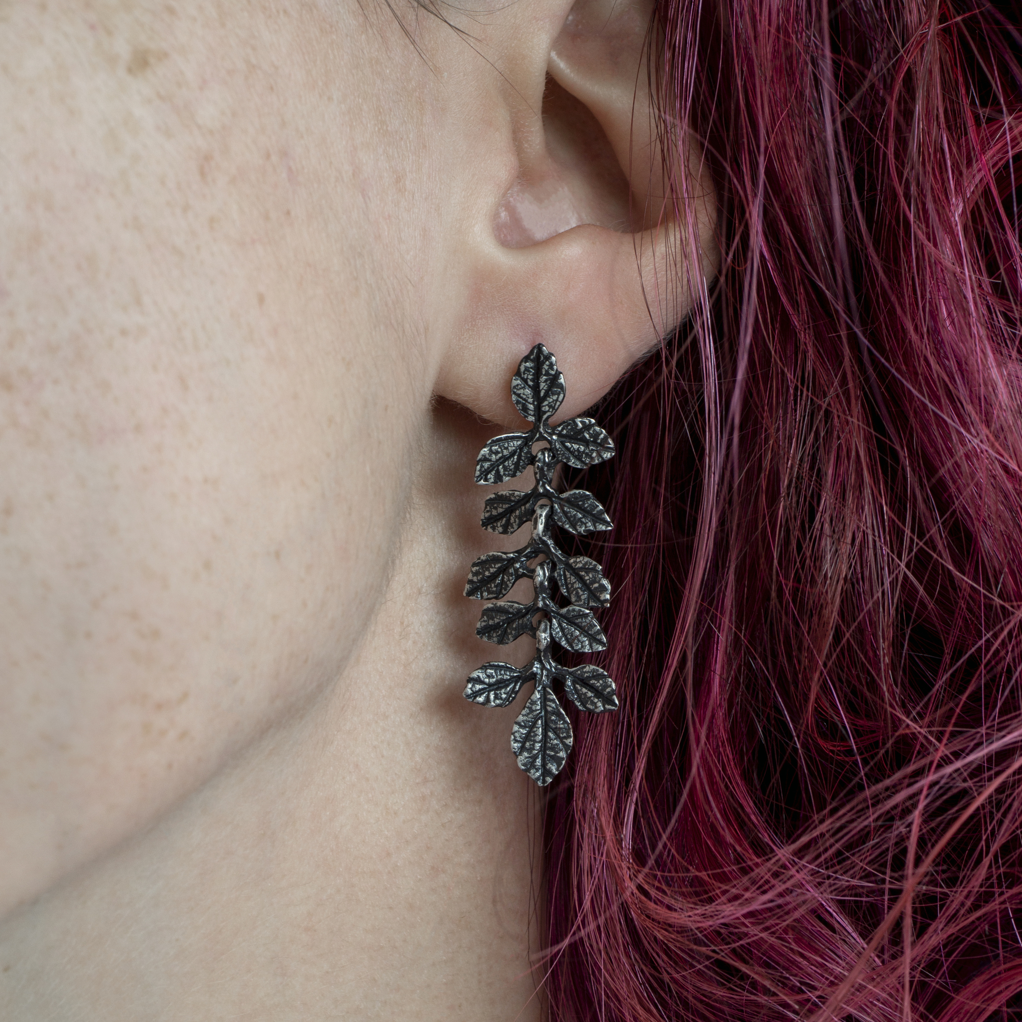 Trying on earrings - My, Silver, Jewelry, Needlework without process, Earrings, Decoration, Longpost