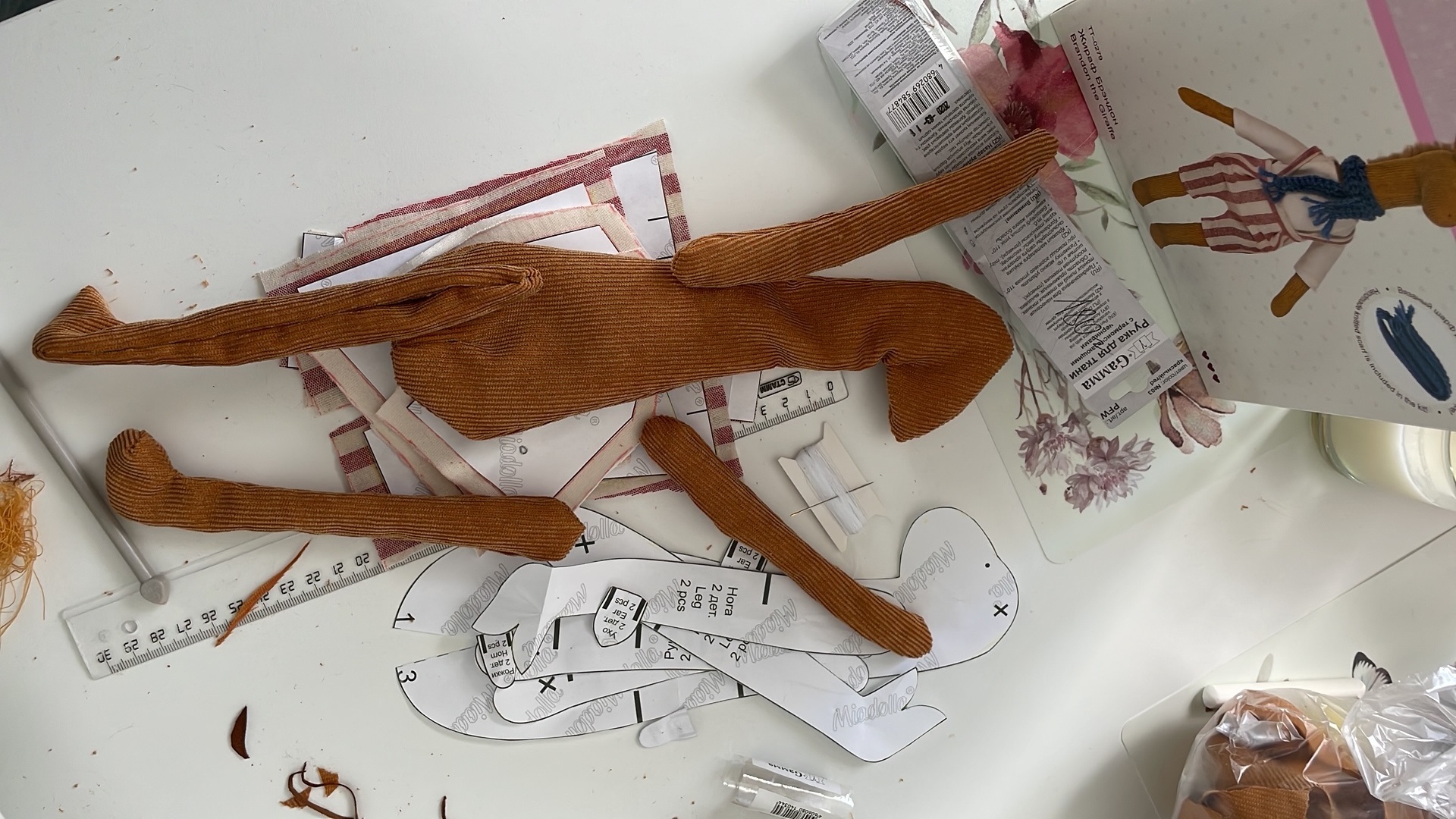 For the first time I sewed a toy (carefully a lot of photos and a post footcloth) - My, Toys, Soft toy, Creation, Assembly, Vertical video, Longpost, Sewing, Video