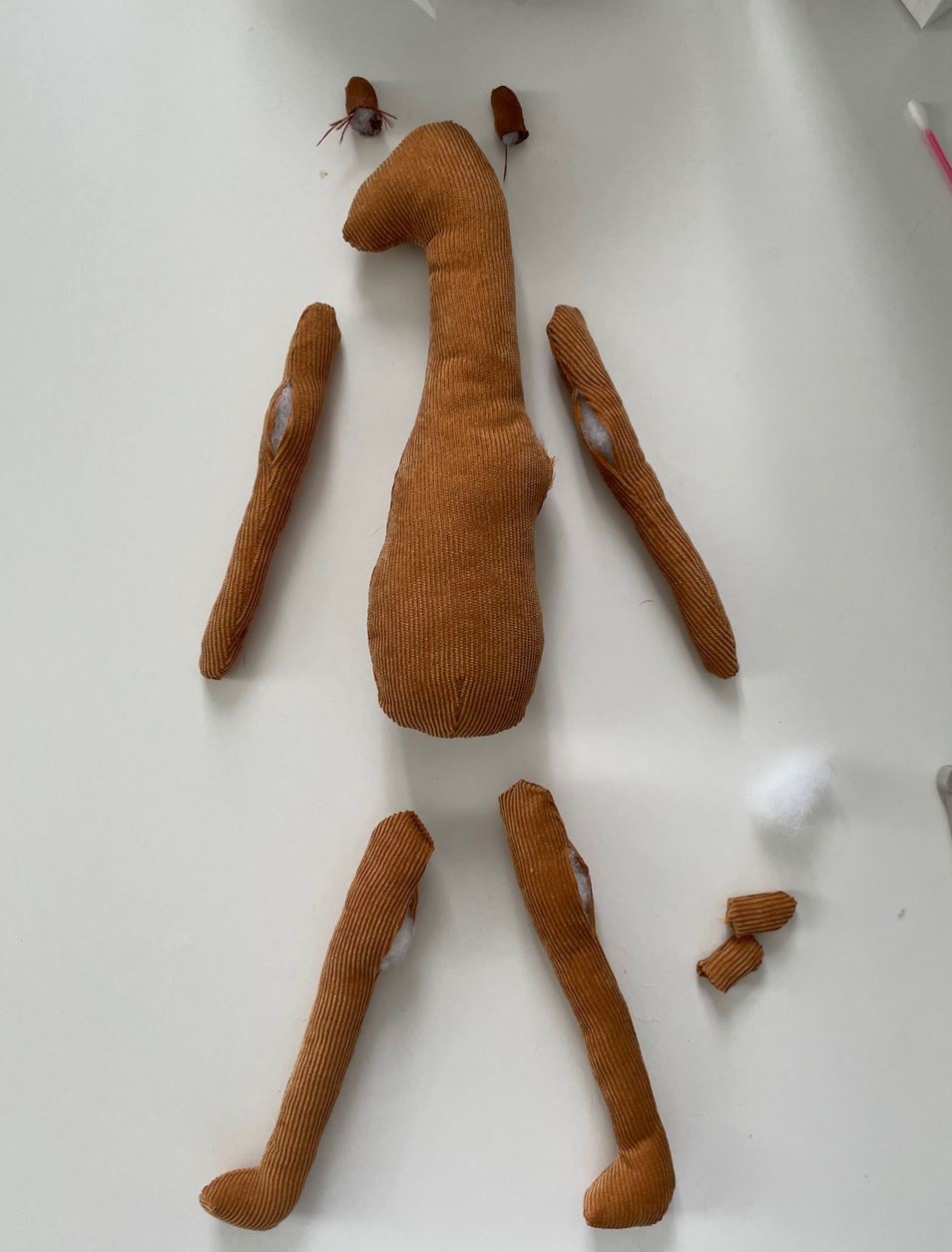 For the first time I sewed a toy (carefully a lot of photos and a post footcloth) - My, Toys, Soft toy, Creation, Assembly, Vertical video, Longpost, Sewing, Video