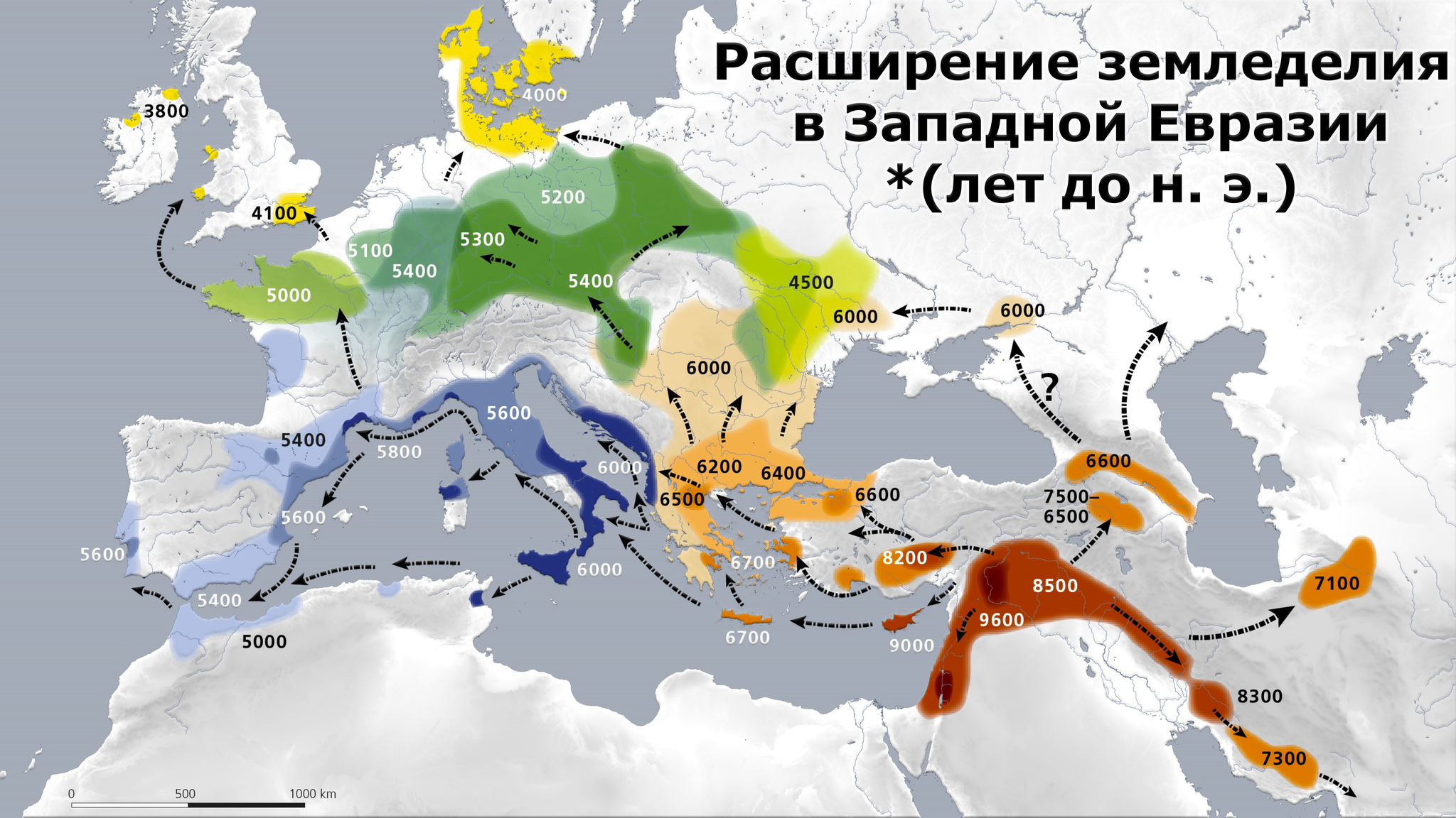 Генетическое происхождение первых земледельцев Юго-Западной Азии и Европы - Моё, Наука, История, Неолит, Исследования, Археология, Палеогенетика, Антропогенез, Земледелие, Каменный век, Популяционная генетика, Видео, YouTube, Гифка, Длиннопост