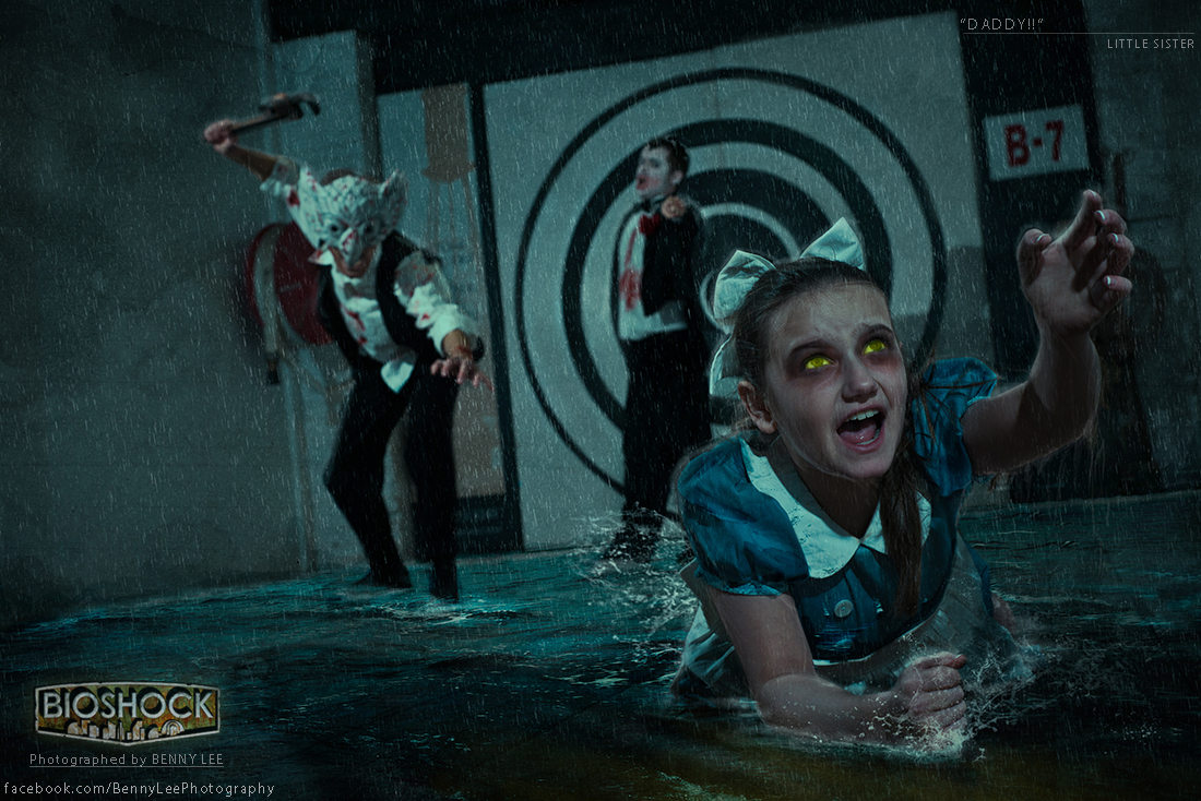 One big happy family - BioShock, Cosplay, Big Daddy, Little sister, Delight, Cohen, Longpost