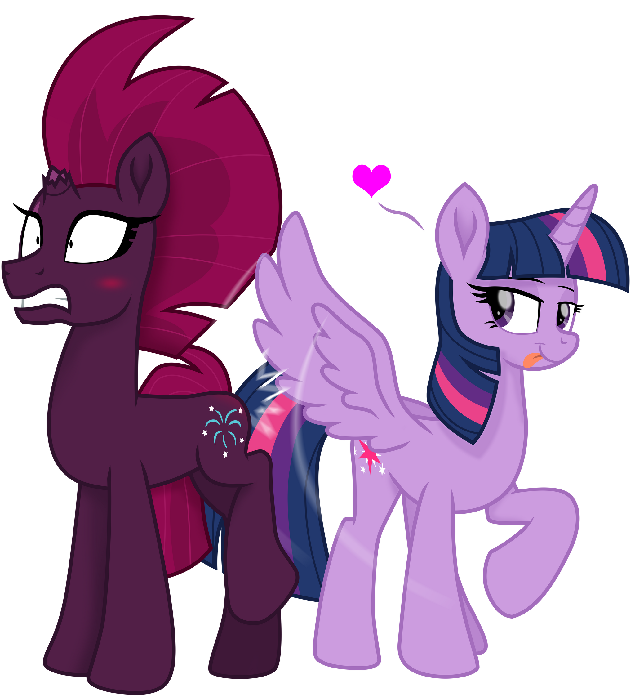 Love onslaught - Art, My little pony, PonyArt, Tempest shadow, Princess luna, MLP Lesbian, Shipping