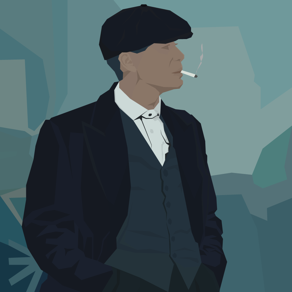Thomas Shelby | Peaky Blinders - My, Peaky Blinders, Thomas Shelby, Art, Creation, Illustrations, Characters (edit), Fictional characters, Serials, Foreign serials, Digital, Design, Portrait