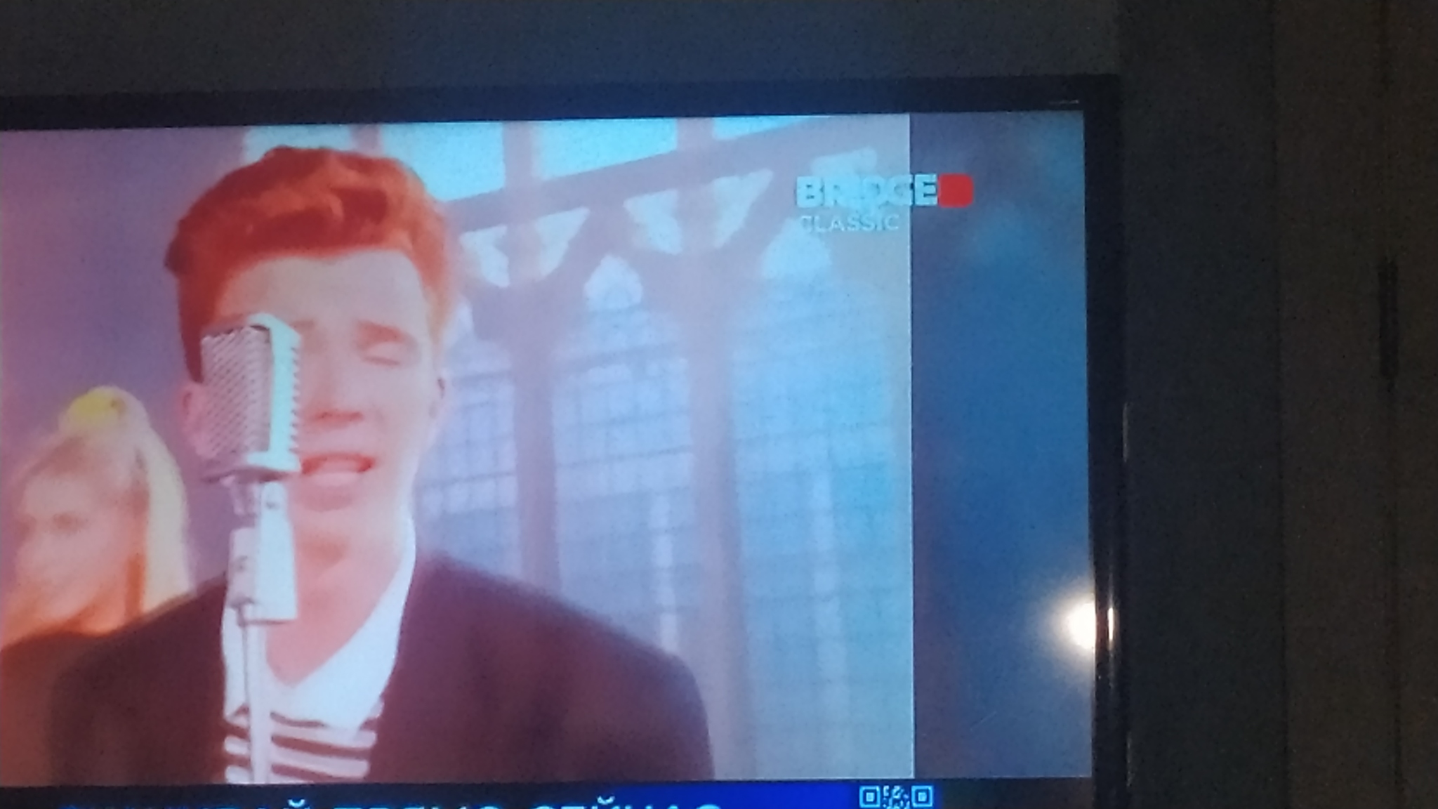 Рик Эйсли сегодня на Bridge TV. Сорри за шакалы. #RickRoll | Пикабу