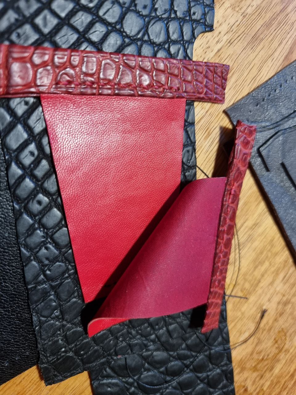 Motorcycle wallet - My, Leather products, Natural leather, Friday tag is mine, Leather, With your own hands, Accessories, Longpost, Needlework with process