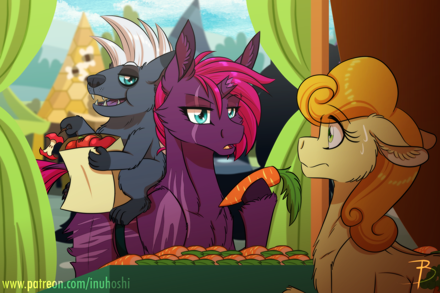 Торговля - Арт, My Little Pony, PonyArt, Tempest Shadow, Inuhoshi-To-Darkpen, Carrot Top, Grubber