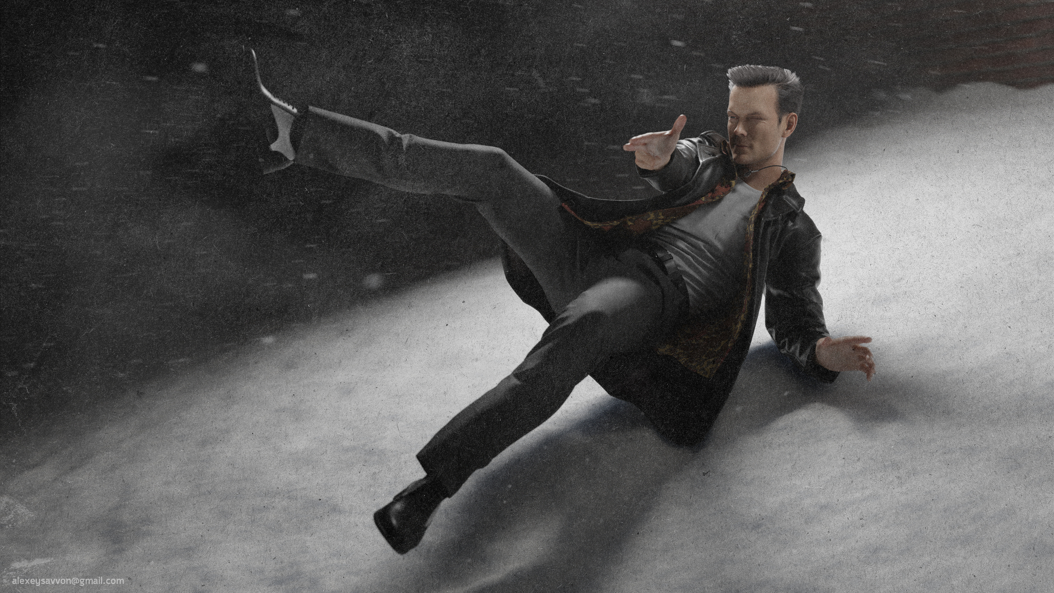 Max Payne - Fan Art - My, Sam Lake, Max payne, Remedy, Remake, Art, 3D graphics, Blender, Marvelous Designer, Substance painter, Photoshop, Longpost