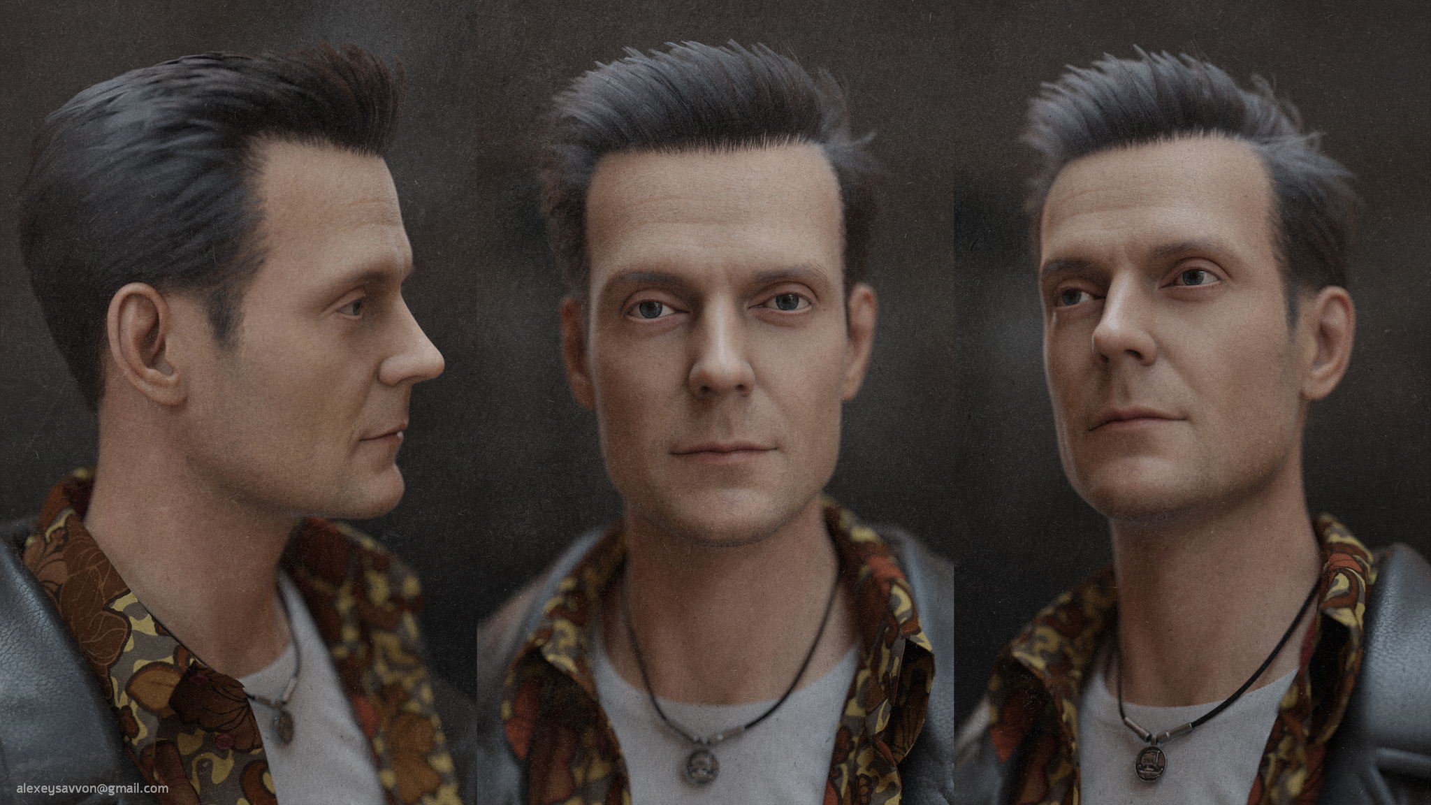 Max Payne - Fan Art - My, Sam Lake, Max payne, Remedy, Remake, Art, 3D graphics, Blender, Marvelous Designer, Substance painter, Photoshop, Longpost