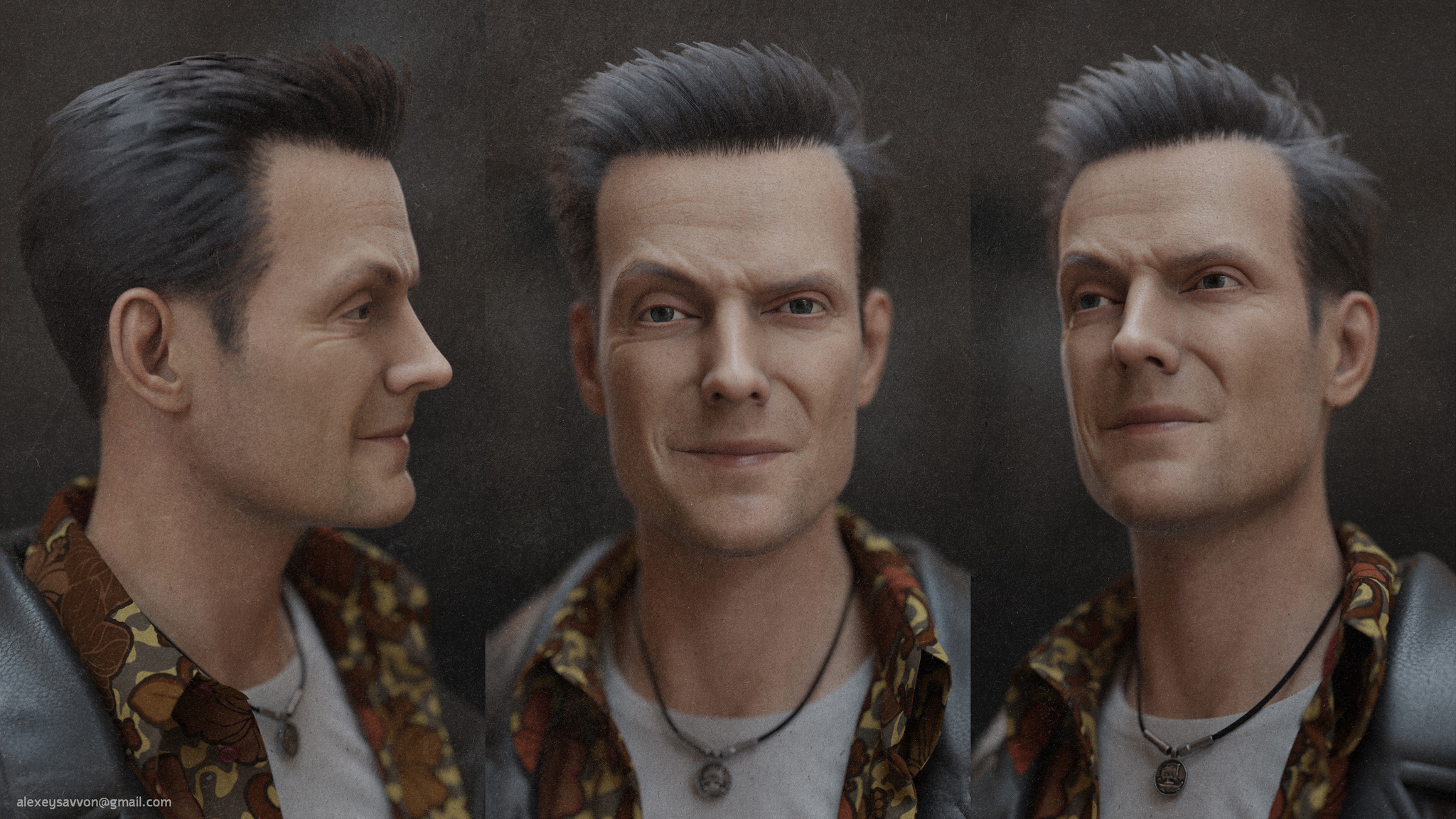 Max Payne - Fan Art - My, Sam Lake, Max payne, Remedy, Remake, Art, 3D graphics, Blender, Marvelous Designer, Substance painter, Photoshop, Longpost