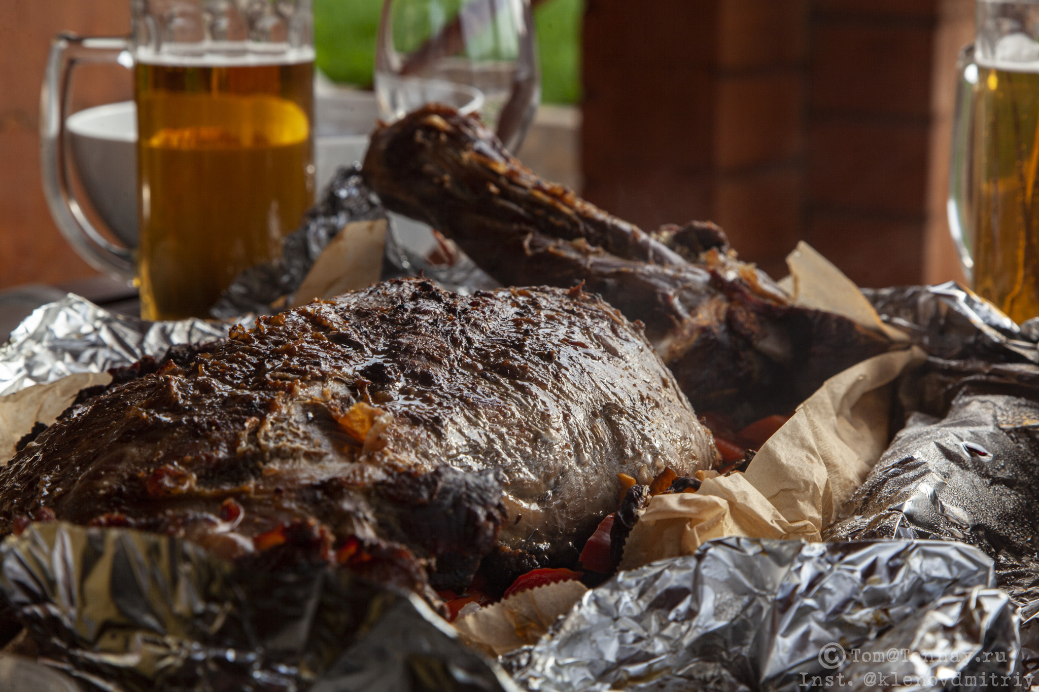 Boar on the grill (well, almost) - My, Meat, Cooking, Recipe, Preparation, Dinner, Game, Brazier, B-B-Q, Boar, Shovel, Longpost