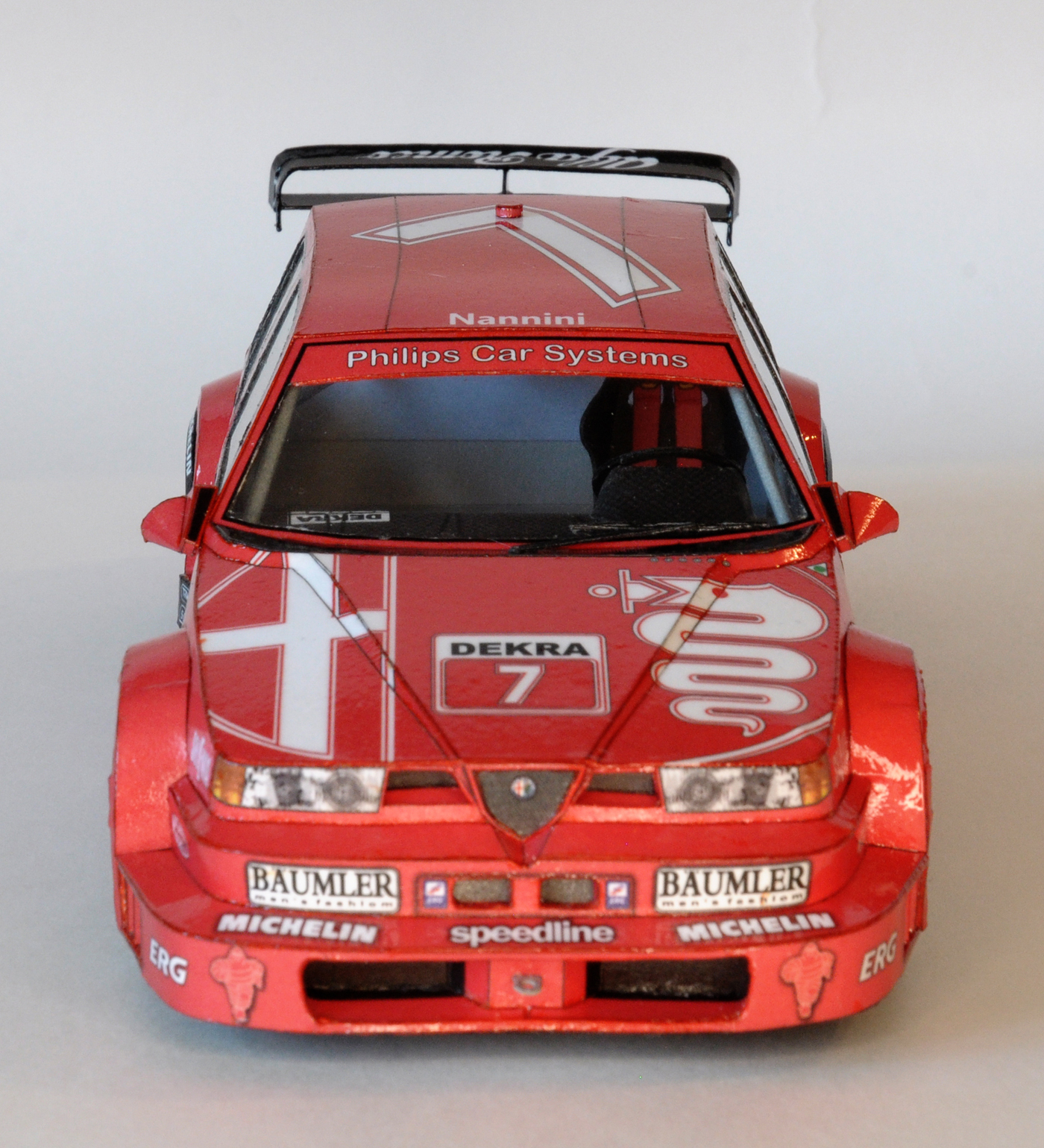 Alfa Romeo 155 V6 Ti by WMC Scale 1:25 - My, Alfa romeo, Papercraft, Longpost