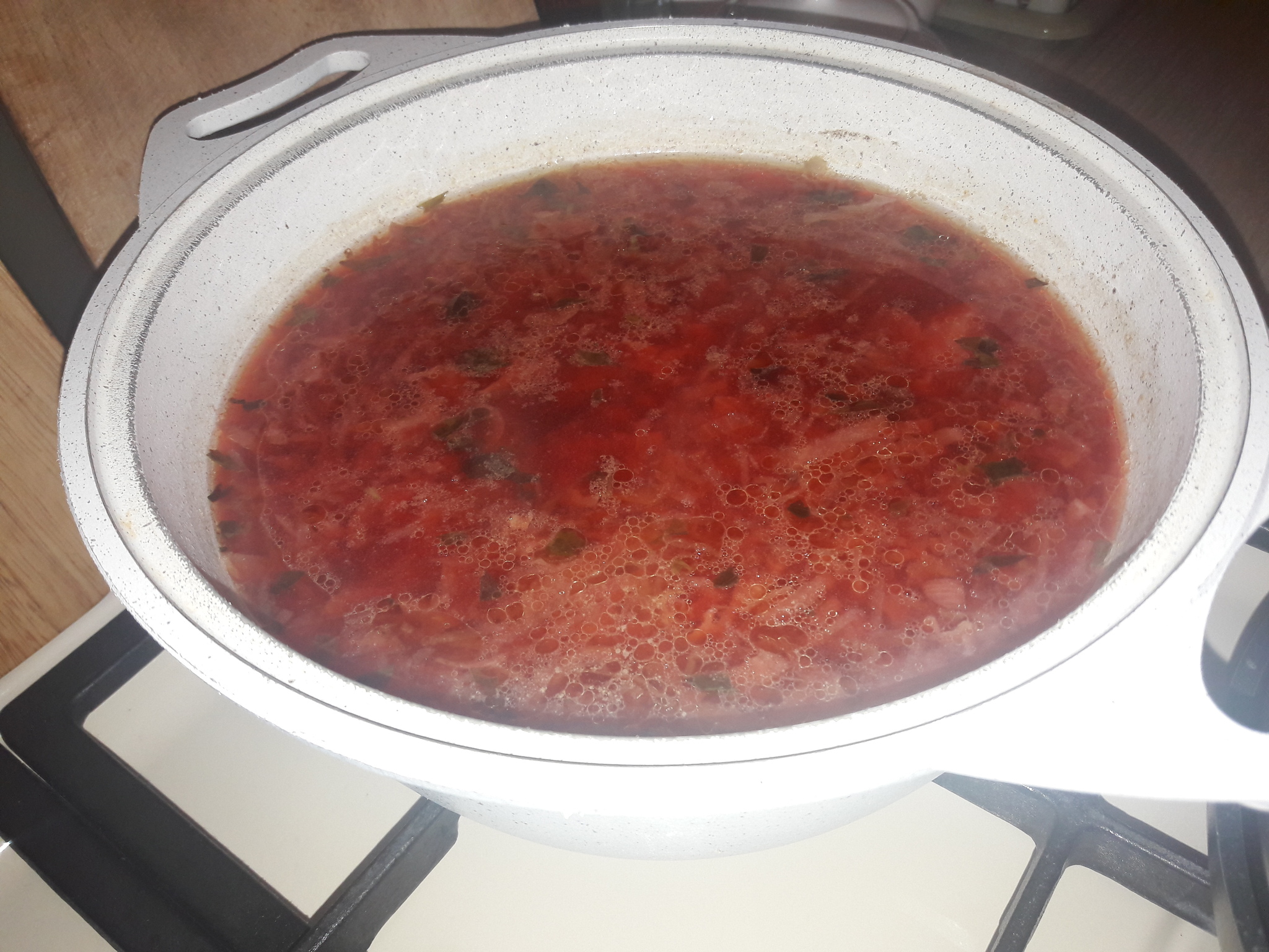 An evening can be better when there is delicious food. - My, Food, Borsch, Casserole, Mood