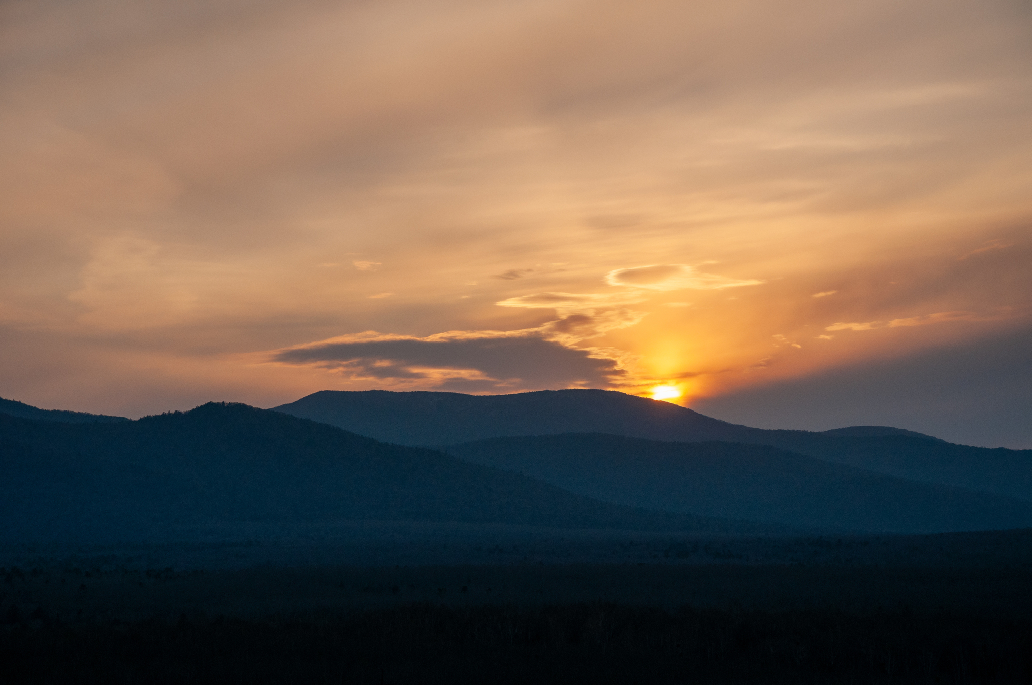 Sunset near Khabarovsk - My, The photo, Landscape, Дальний Восток, Khabarovsk, The mountains, Sunset, Paragliding