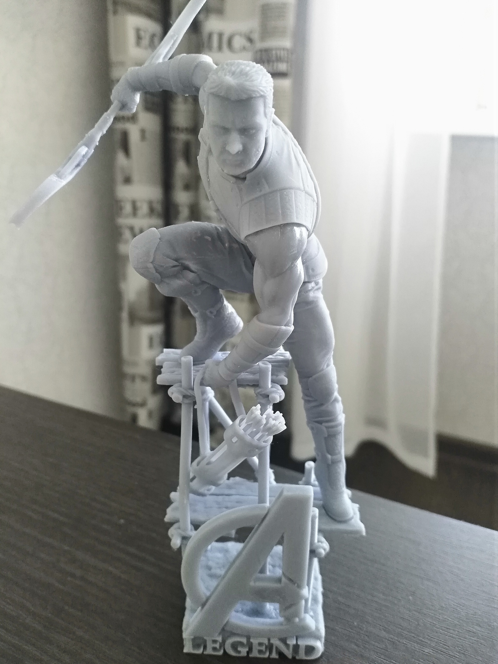 New job and new order - My, 3D, Creation, Handmade, Hawkeye, Marvel, Avengers, Characters (edit), Figurines, 3D печать, 3D modeling, Miniature, 3D printer, Longpost, No rating