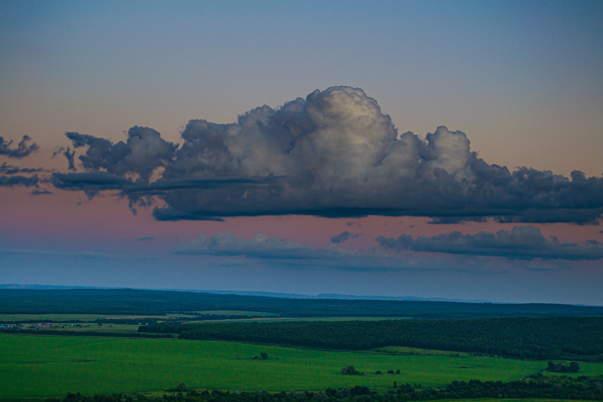 Pasted cloud :) - My, Nature, Clouds, Summer, The mountains