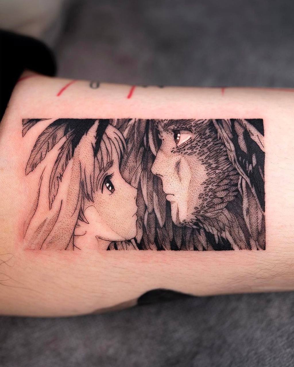 Nice selection of tattoos by Hayao Miyazaki :3 - Tattoo, Milota, Hayao Miyazaki, Haul's walking castle, Spirited Away, My neighbor Totoro, Totoro, Princess mononoke, Ponyo fish on a cliff, Calcifer, Yubaba, Anime, Kiki's delivery service, Longpost