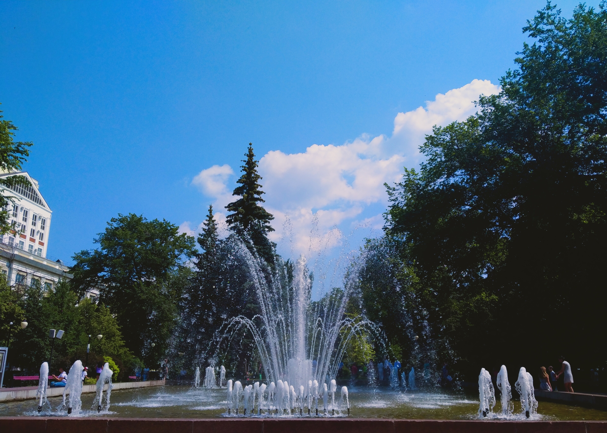 Koltsovsky square - My, The park, Square, Fountain, Voronezh, Longpost