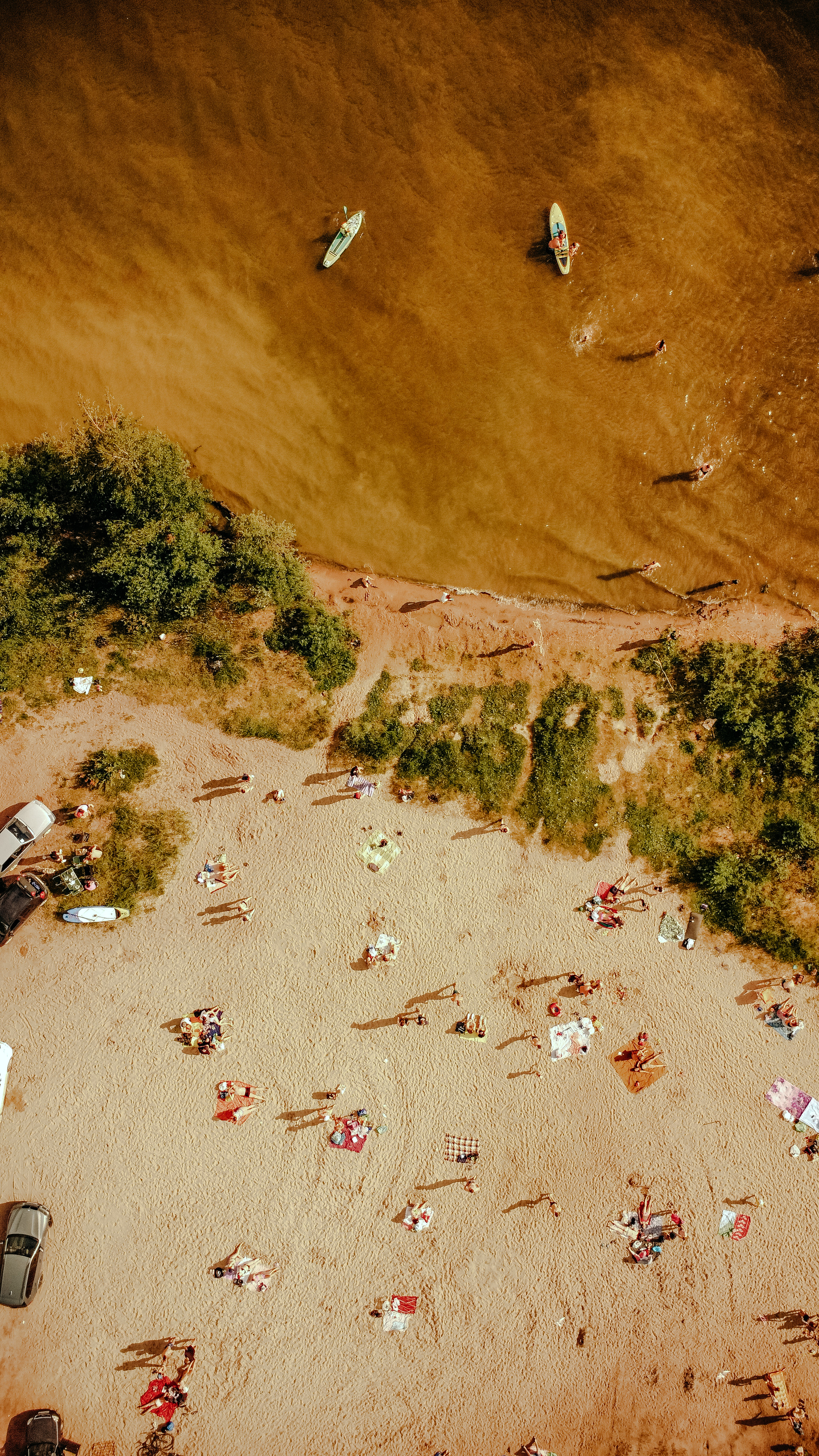 Nile colored water - My, Lake, Water, Brown, SUPsurfing, Dji, DJI mini 2, Water transport, Jet ski, Airbrushing, Aerial photography, Longpost, View from above