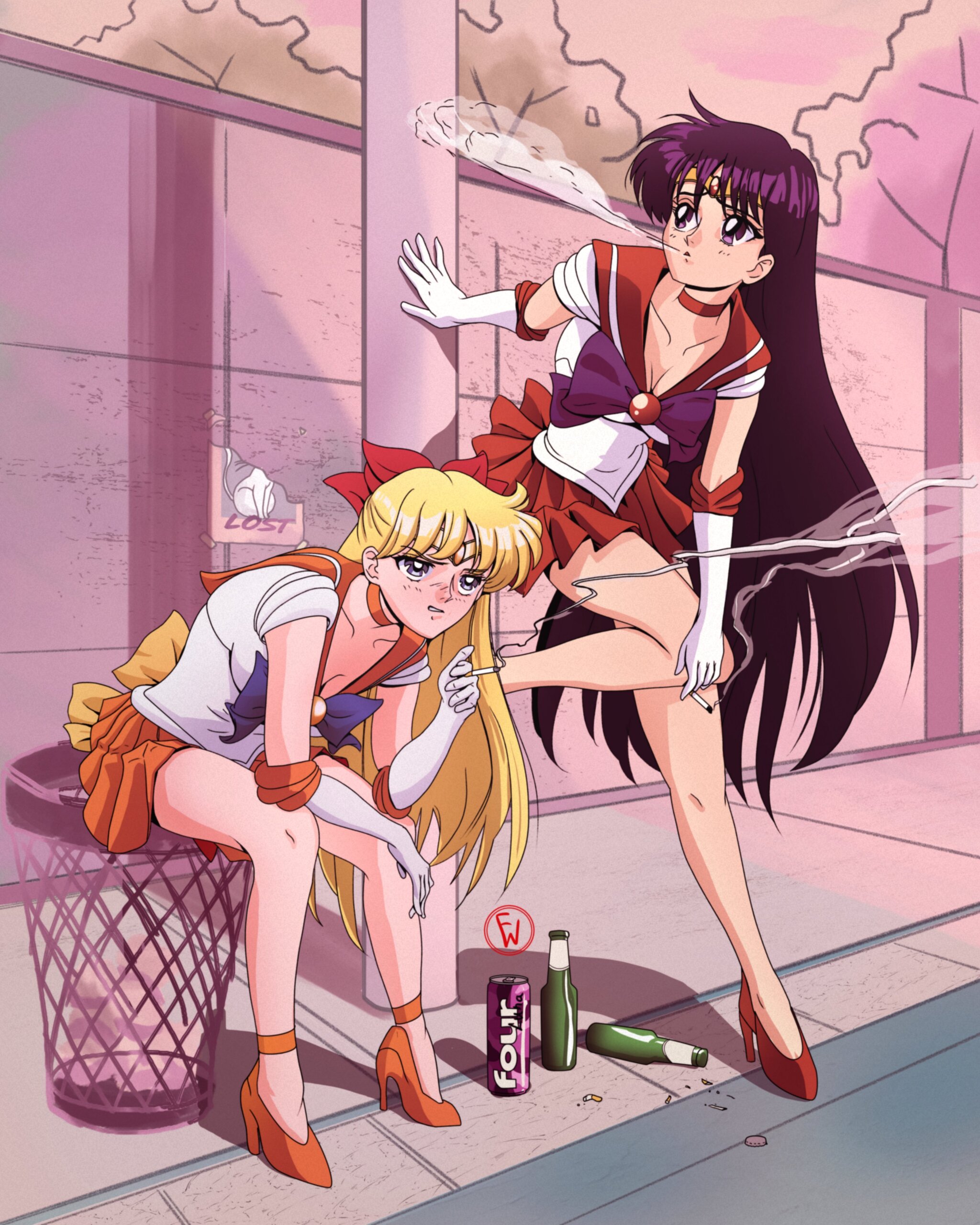 Волшебницы нынче не те - Sailor Moon, Sailor Mars, Sailor Venus, Anime Art, Аниме, Девочки-Волшебницы, Mahou Shoujo