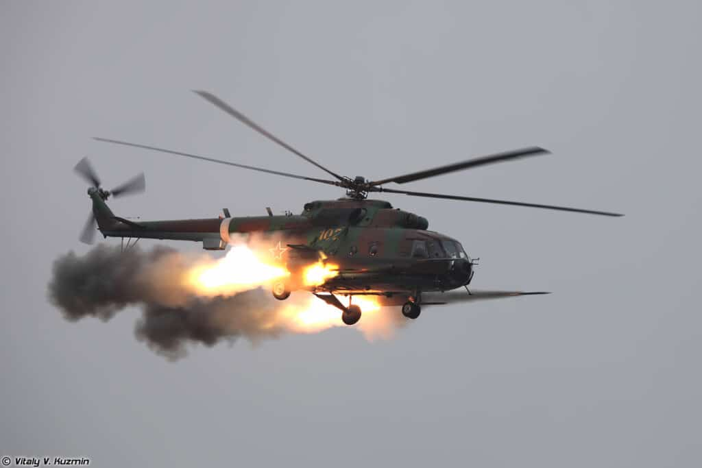 Helicopter: launch of combat missiles from a pitch-up - Weapon, Helicopter, Vks, Ka-52, Mi-8, Steering, Military equipment, Aviation, Naked Science, Video, Youtube, Longpost