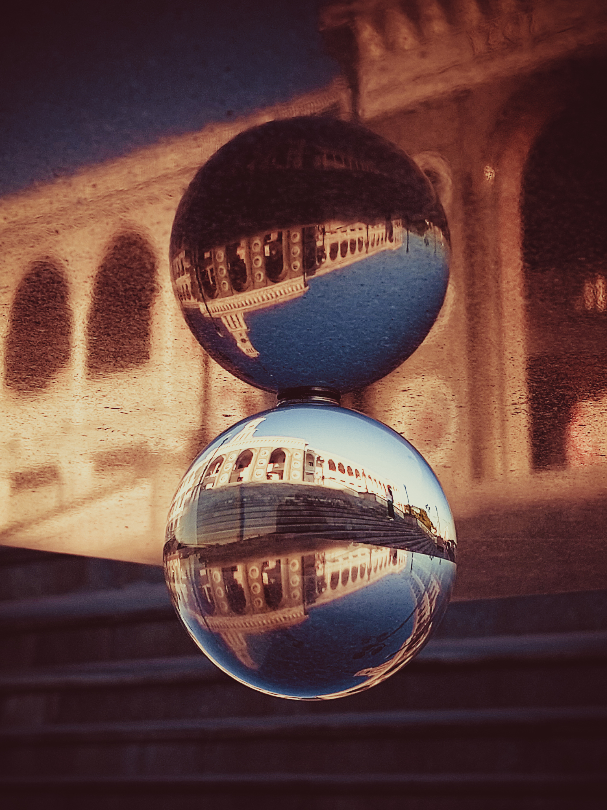 North River Station - My, Mobile photography, Moscow, Square Sense, Glass Ball, Sunset, The photo, Friday tag is mine, Longpost