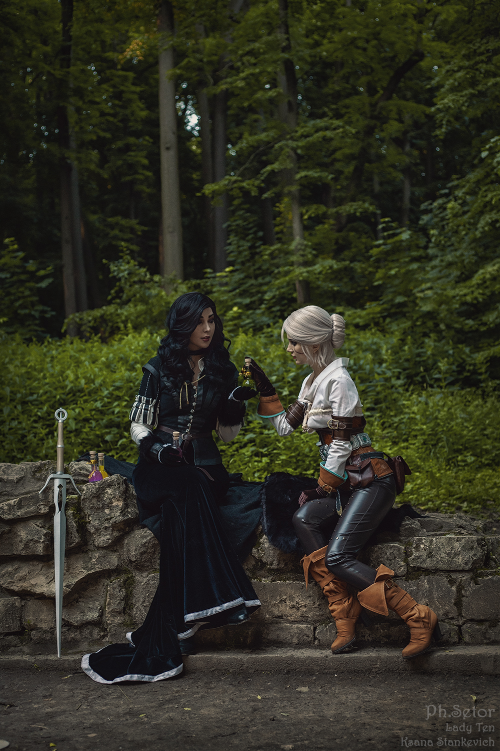 What... between you and Geralt, Lady Yennefer? - My, Cosplay, Witcher, Ciri, The Witcher 3: Wild Hunt, Elves, Ksana Stankevich, CD Projekt, Cosplayers, Yennefer, Longpost