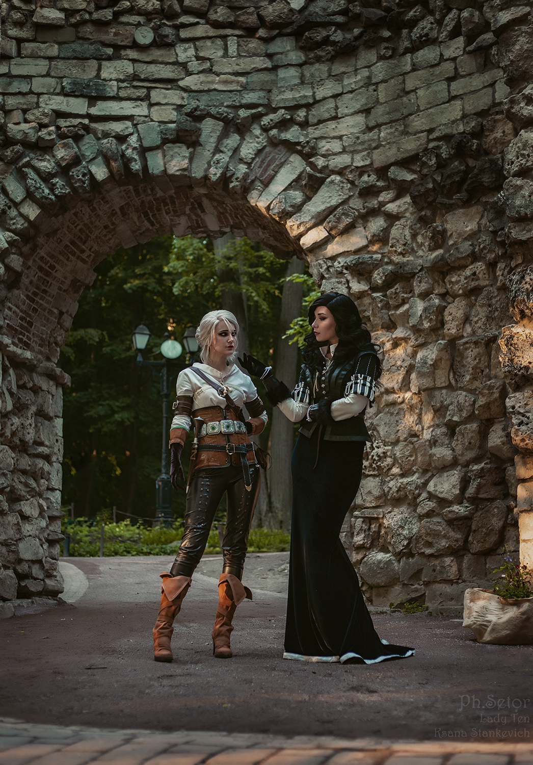 What... between you and Geralt, Lady Yennefer? - My, Cosplay, Witcher, Ciri, The Witcher 3: Wild Hunt, Elves, Ksana Stankevich, CD Projekt, Cosplayers, Yennefer, Longpost