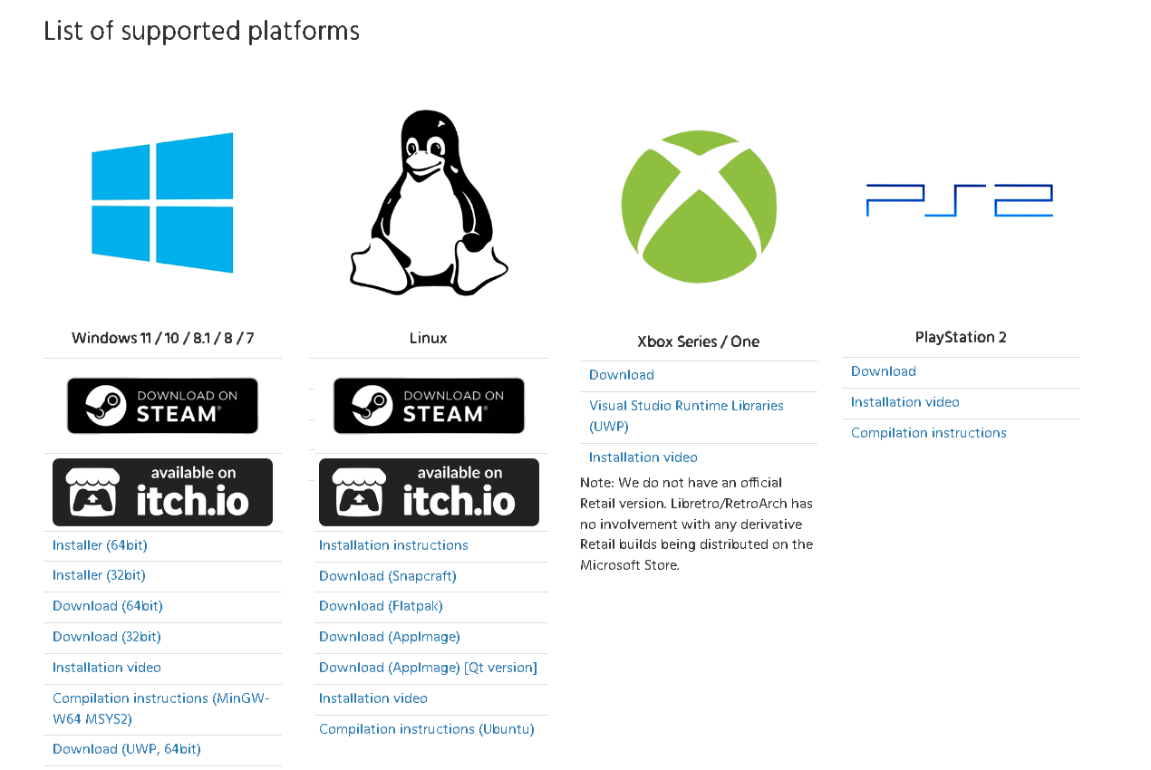 Окно в детство. Тестирование и настройка RetroArch в 2022 году | Пикабу