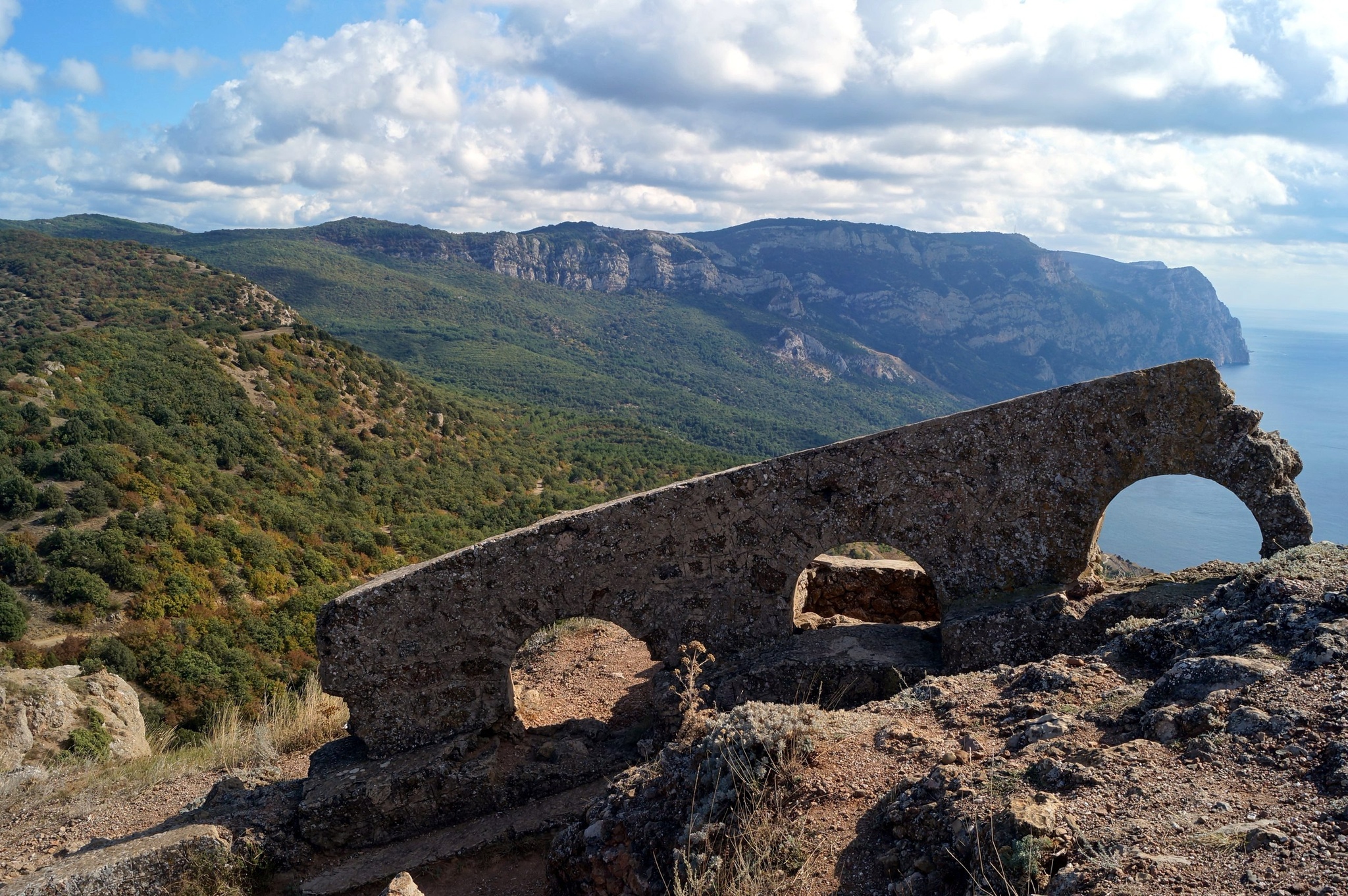 Balaklava is a city on the southwestern coast of Crimea - My, Abandoned, The nature of Russia, beauty of nature, sights, Nature, Crimea, Sea, Black Sea, The rocks, Balaclava, Sky, Fortress, Clouds, Landscape, Gotta go, beauty, Cliff, Sevastopol, Bay, Resort, Longpost