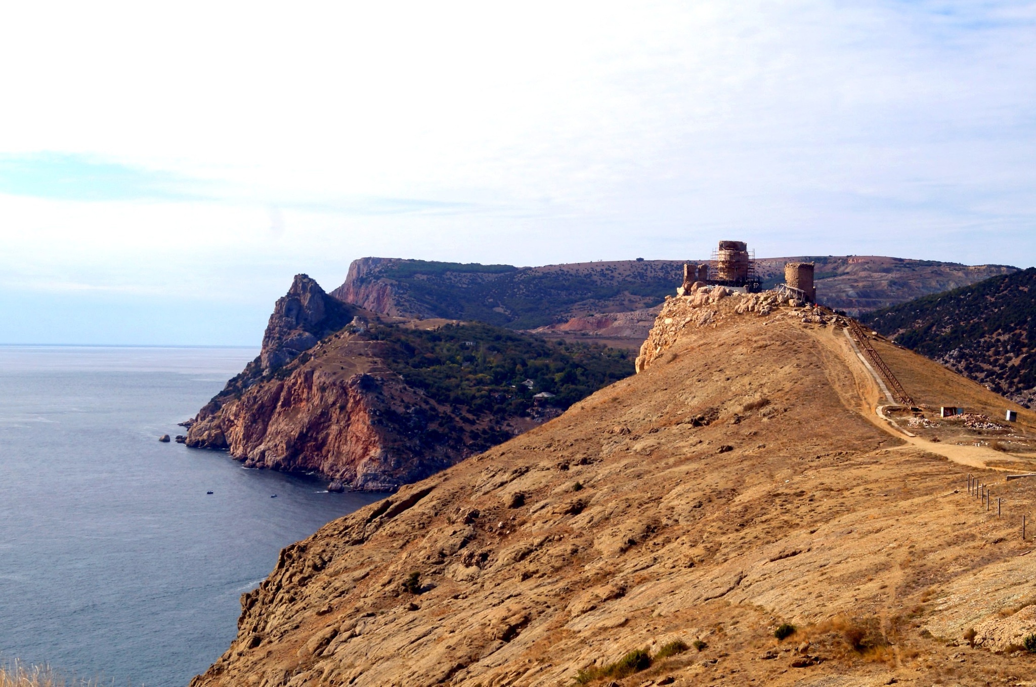 Balaklava is a city on the southwestern coast of Crimea - My, Abandoned, The nature of Russia, beauty of nature, sights, Nature, Crimea, Sea, Black Sea, The rocks, Balaclava, Sky, Fortress, Clouds, Landscape, Gotta go, beauty, Cliff, Sevastopol, Bay, Resort, Longpost