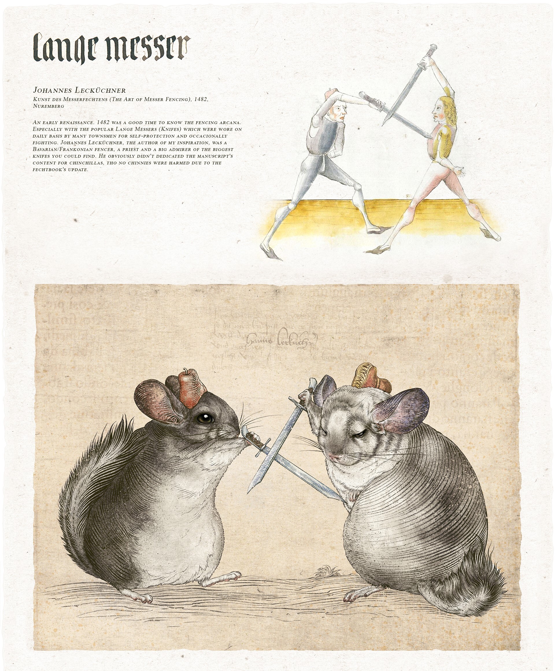 Rethinking medieval treatises - Suffering middle ages, Ancient treatises, Chinchilla, , Art, Milota, Armor, Steel arms, Martial arts, Story, GIF, Longpost