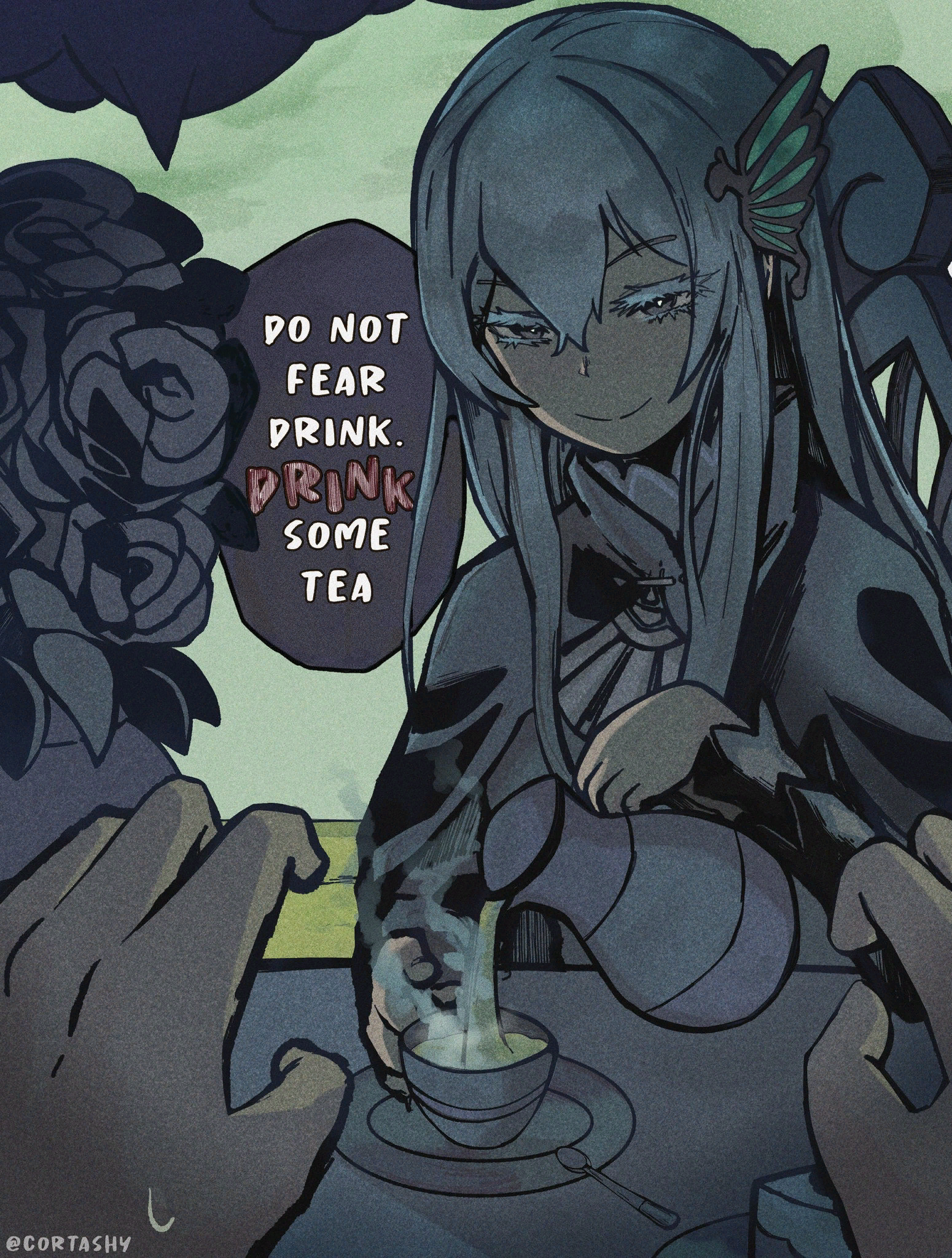 Have some tea with new waifu echidna