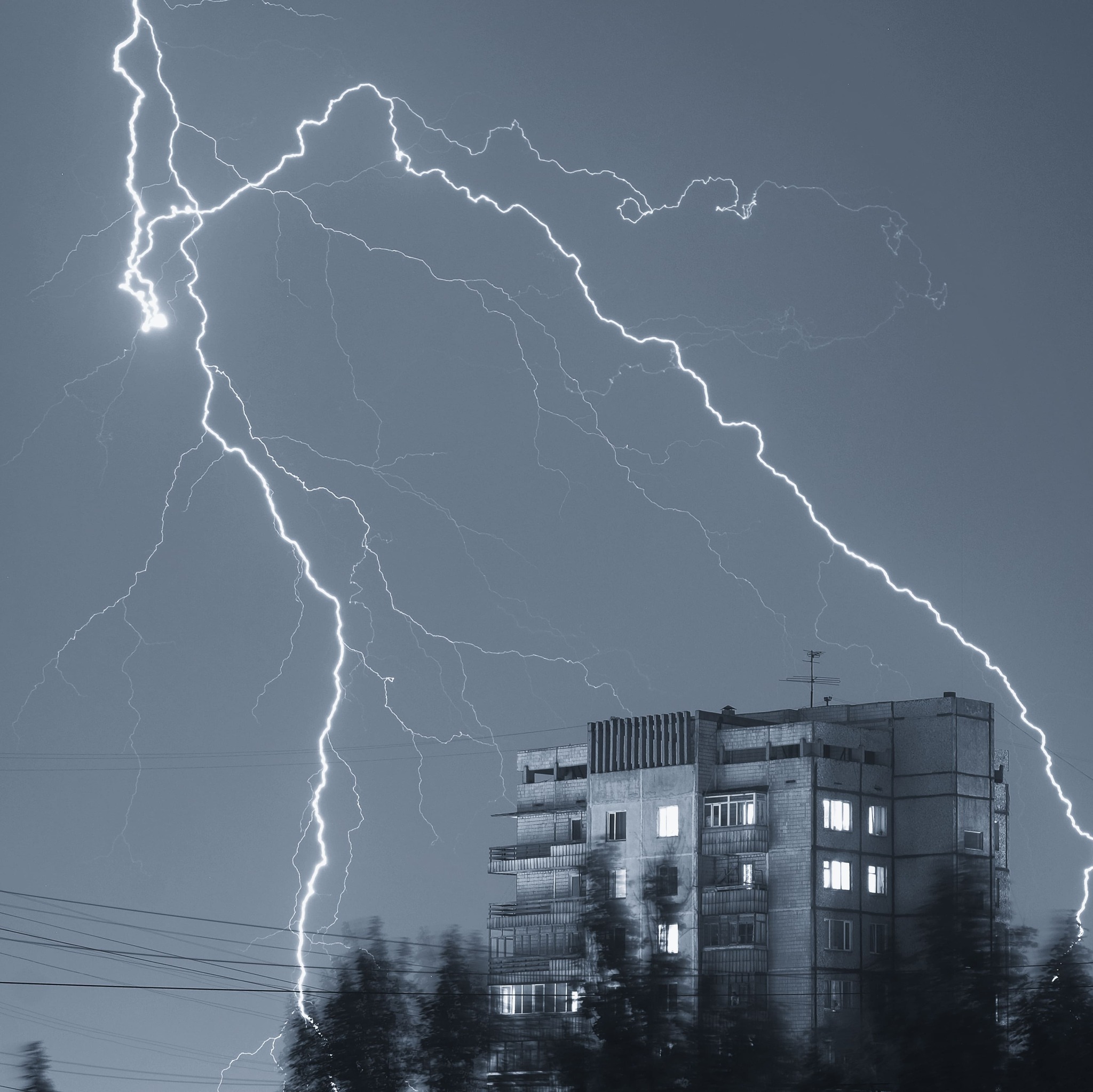 Before the storm - My, Fujifilm, Lightning, The photo