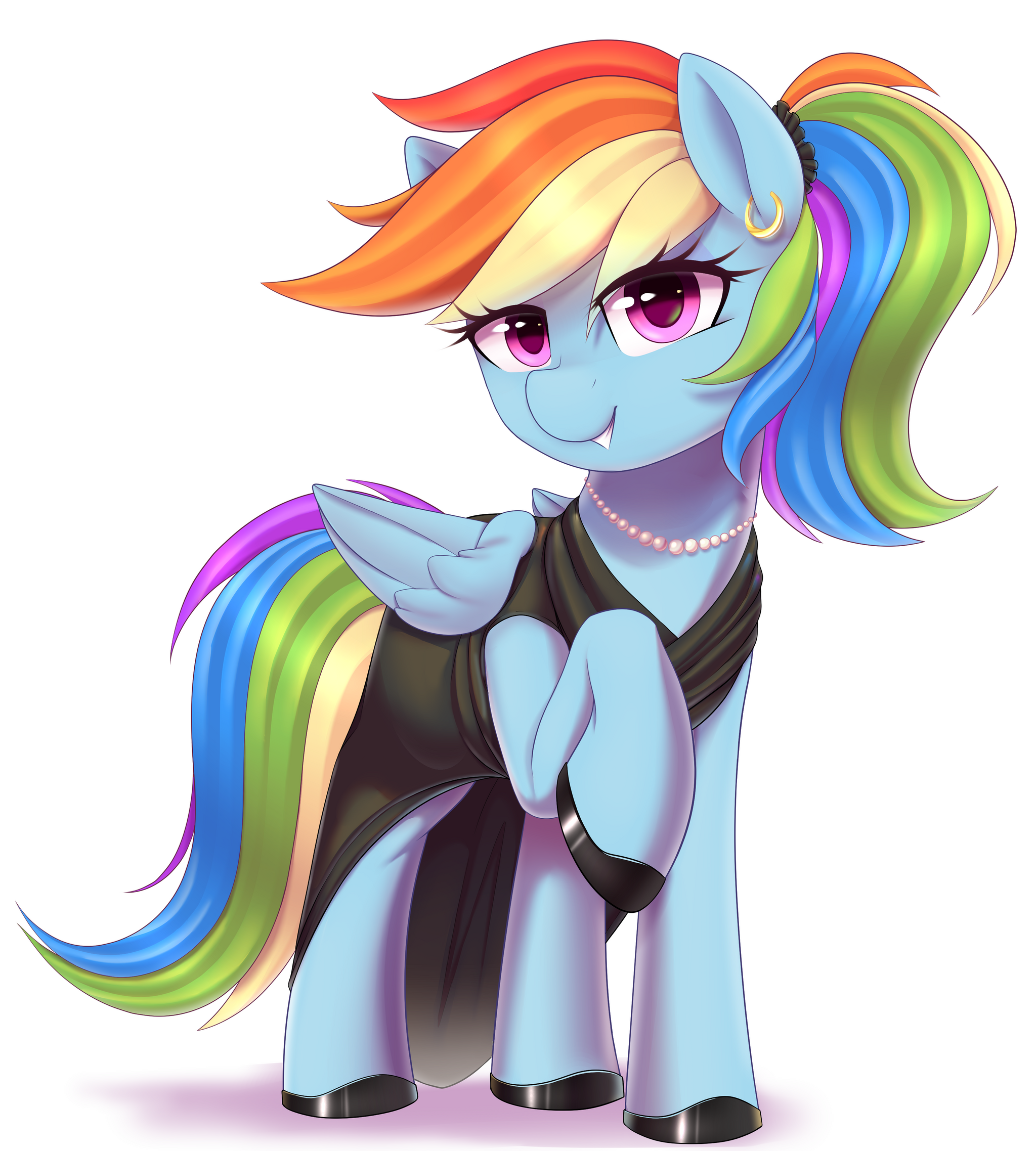 Готова к вечеру - My Little Pony, PonyArt, Rainbow Dash, Thebatfang