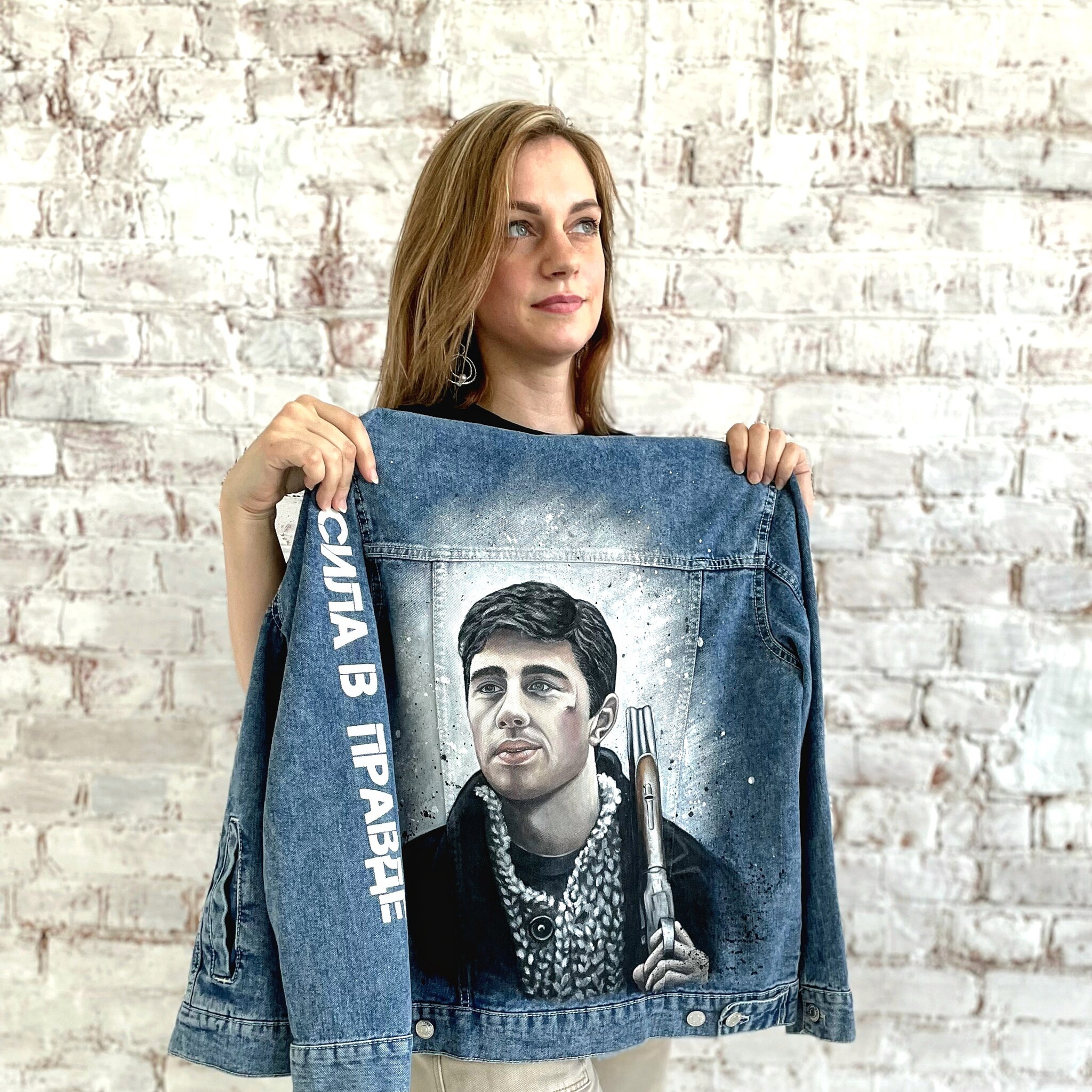 My creativity in customization. I love turning simple things into designer ones. - My, Painting on fabric, Customization, Sergey Bodrov, Brother 2, Denim, Longpost