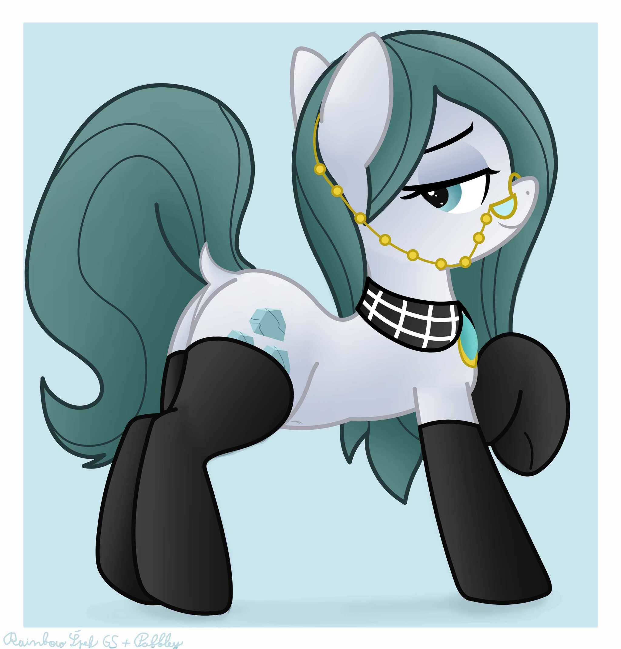 Mother ponek stone - My little pony, Art, Cloudy Quartz, MLP Socks