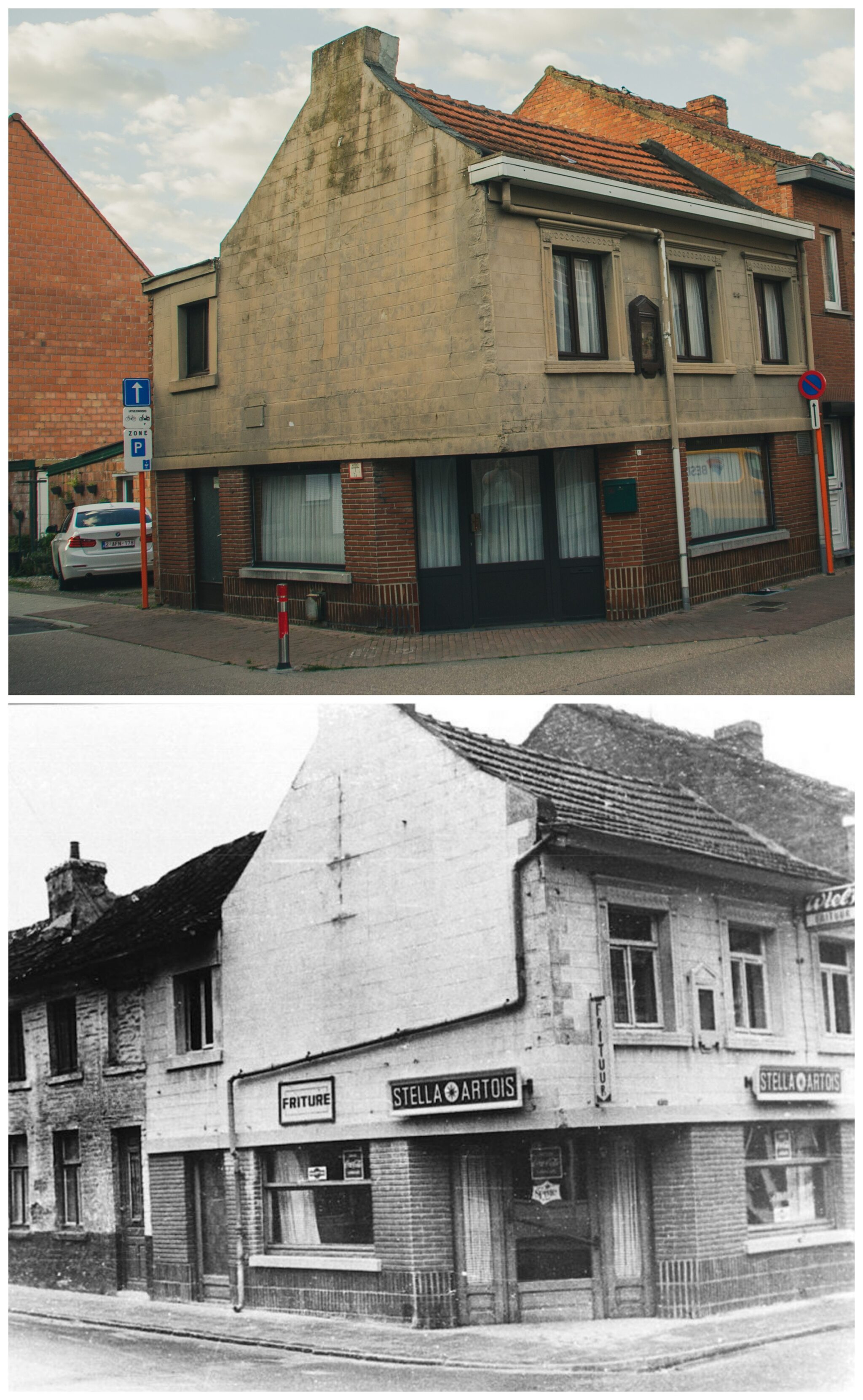 Was/became - My, Old photo, Comparison, It Was-It Was, Belgium, Longpost