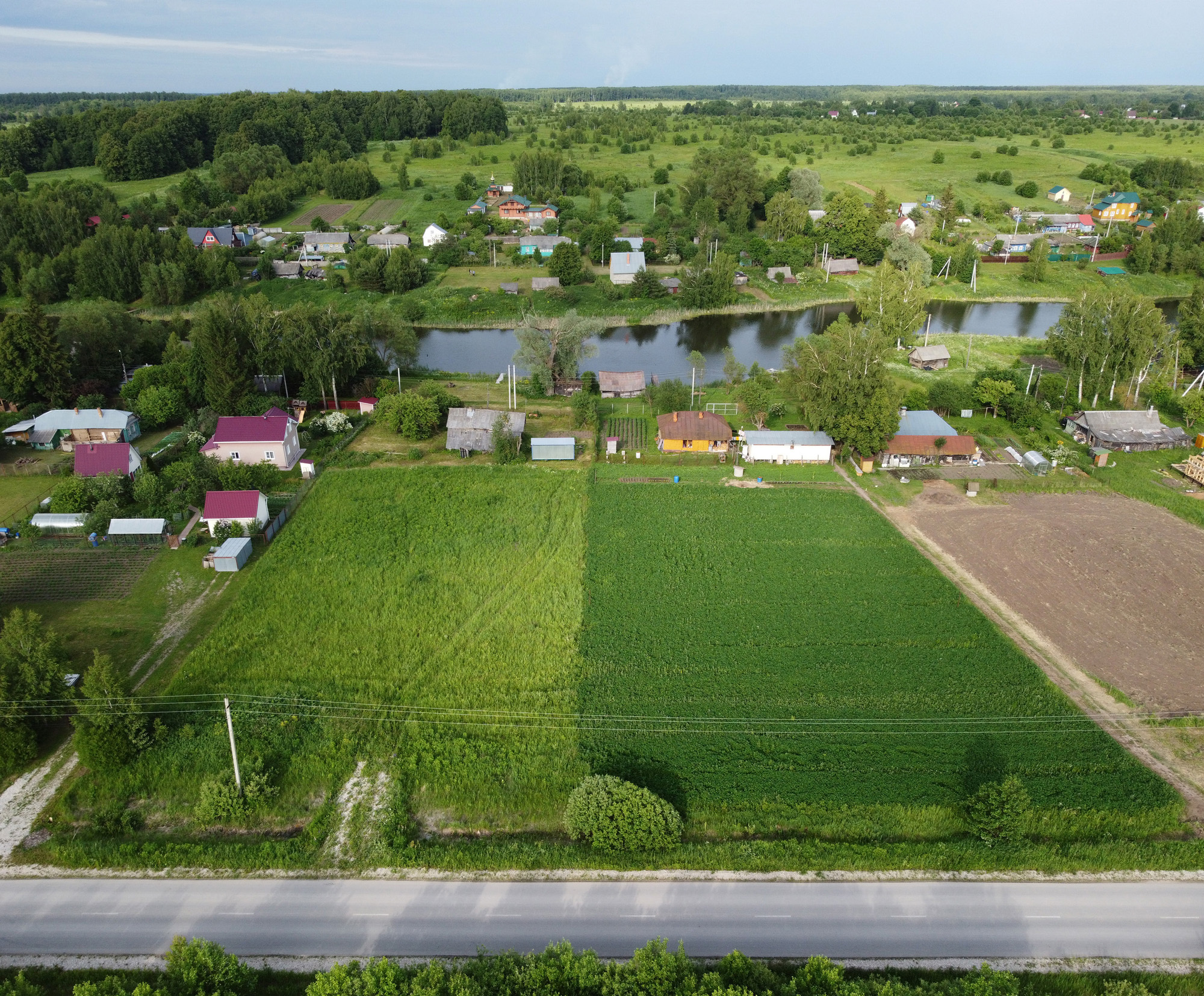 За городом - Моё, Фотография, Дрон, Россия, Лето, Природа, Длиннопост